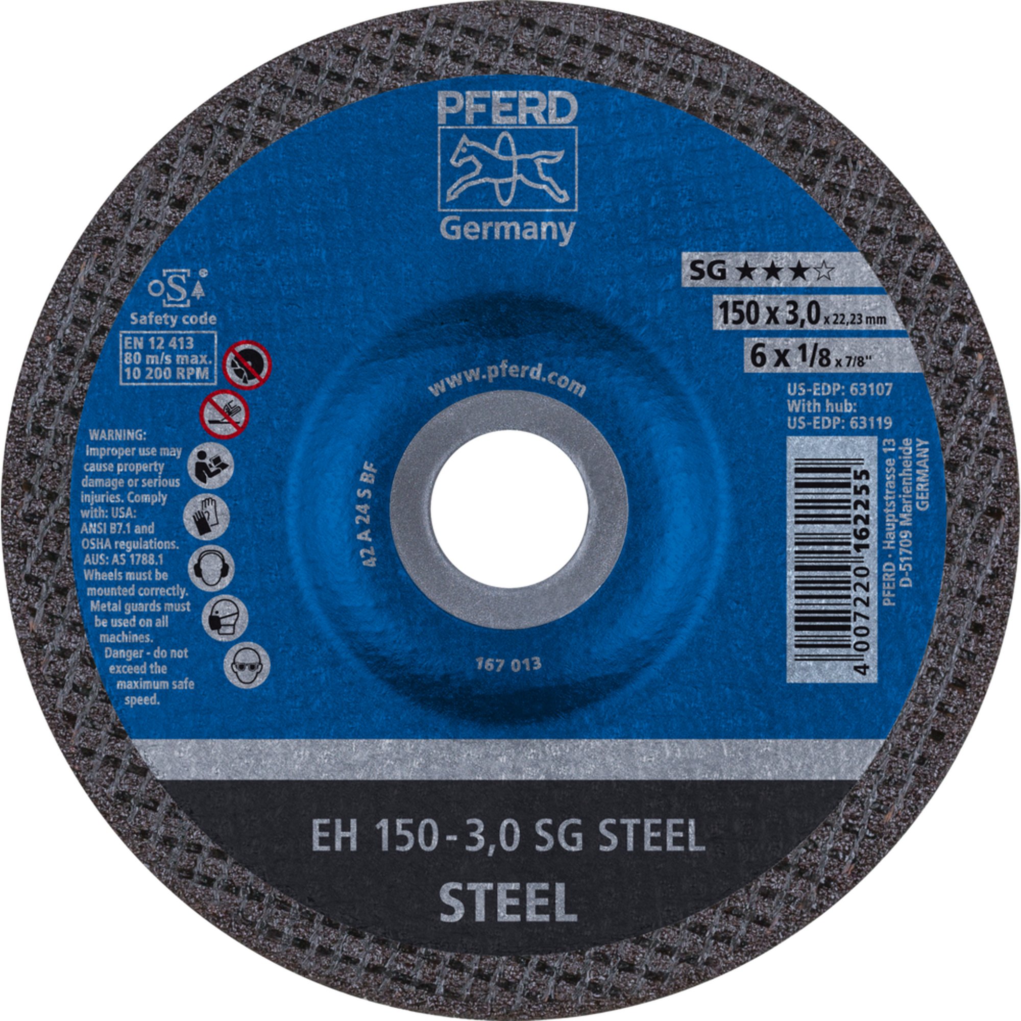 25 x PFERD Trennscheibe EH 150-3,0 SG STEEL