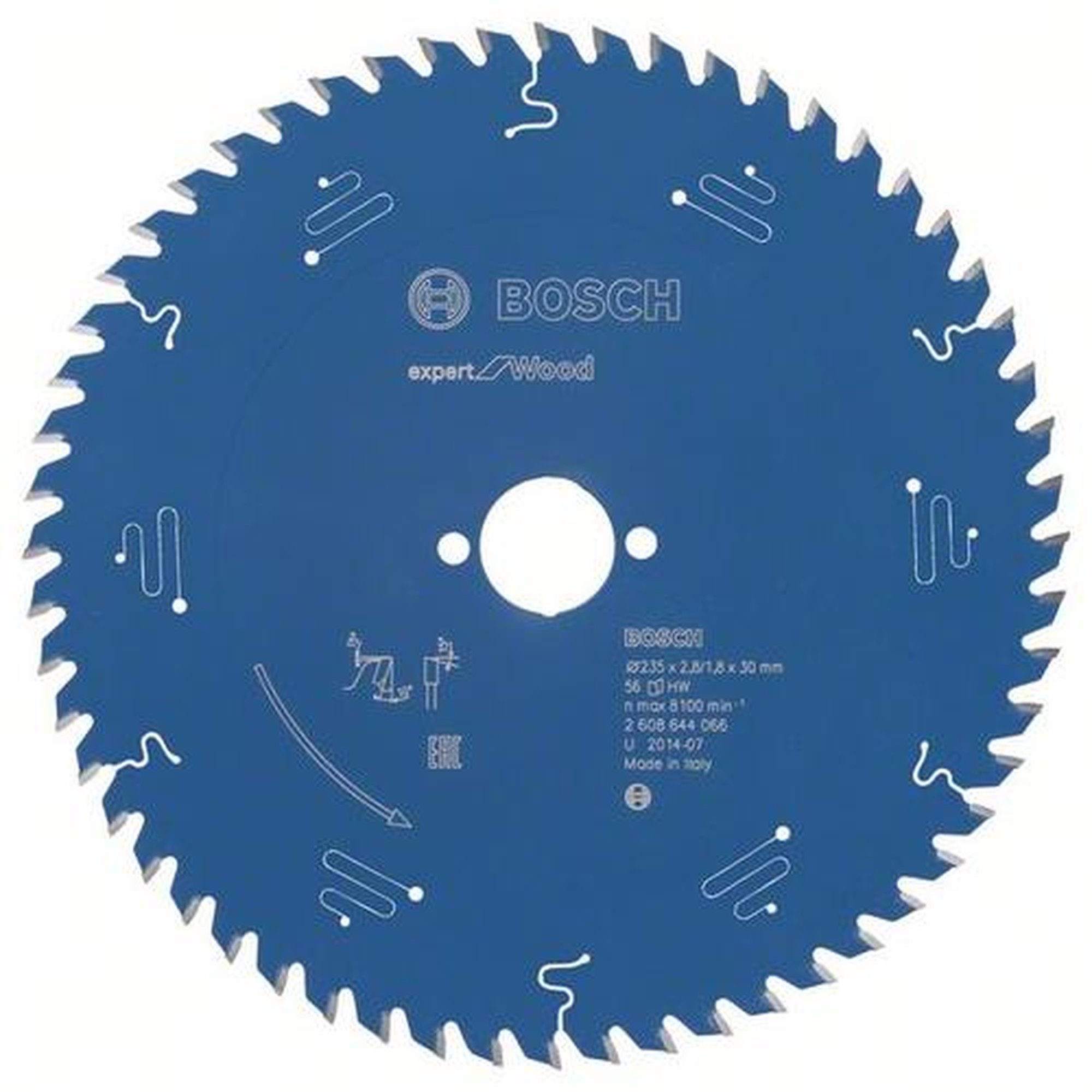 BOSCH Kreissägeblatt Expert für Holz, Ø 235 mm, 56 Zähne