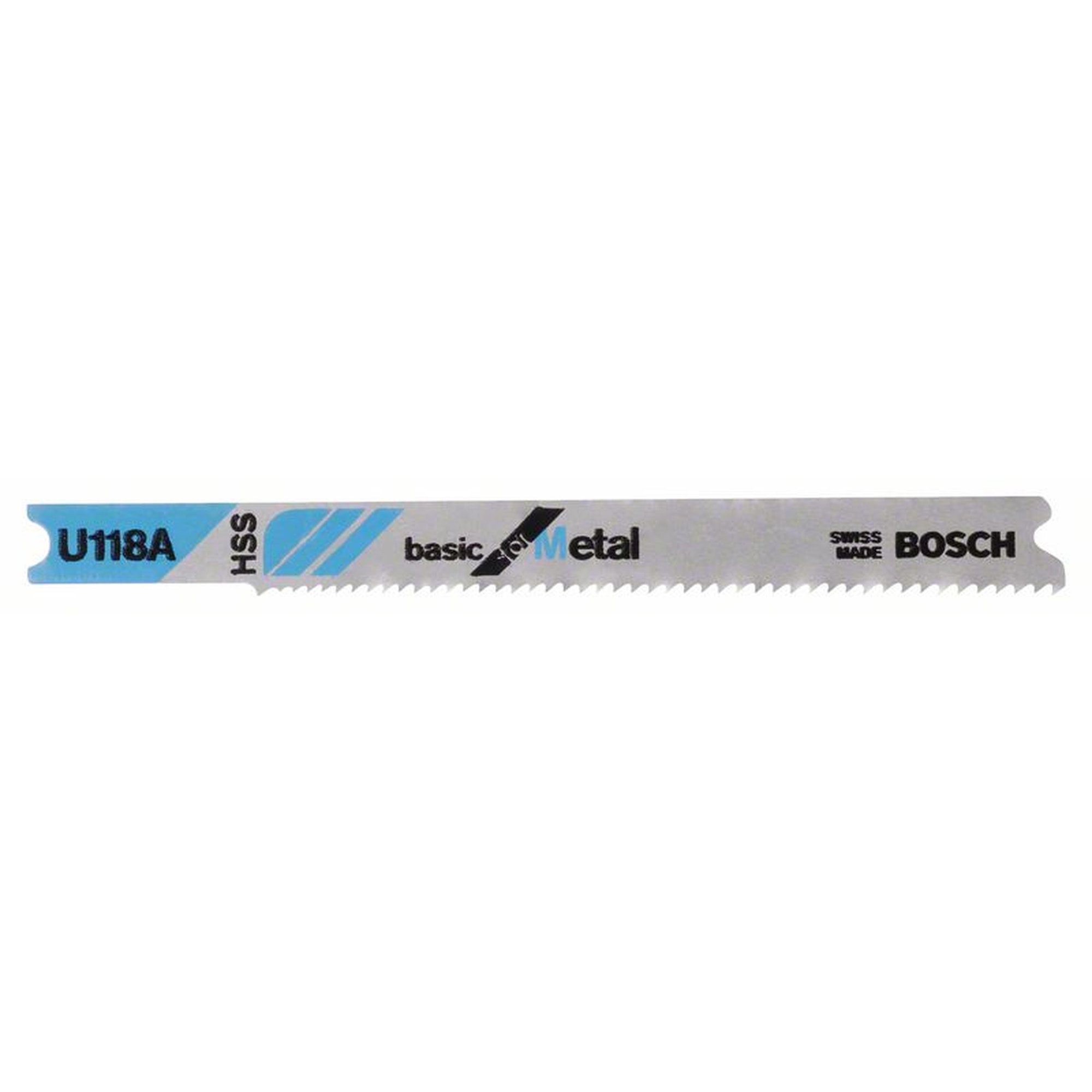 30x BOSCH Stichsägeblätter U-Schaft U 118 A Basic für Metall