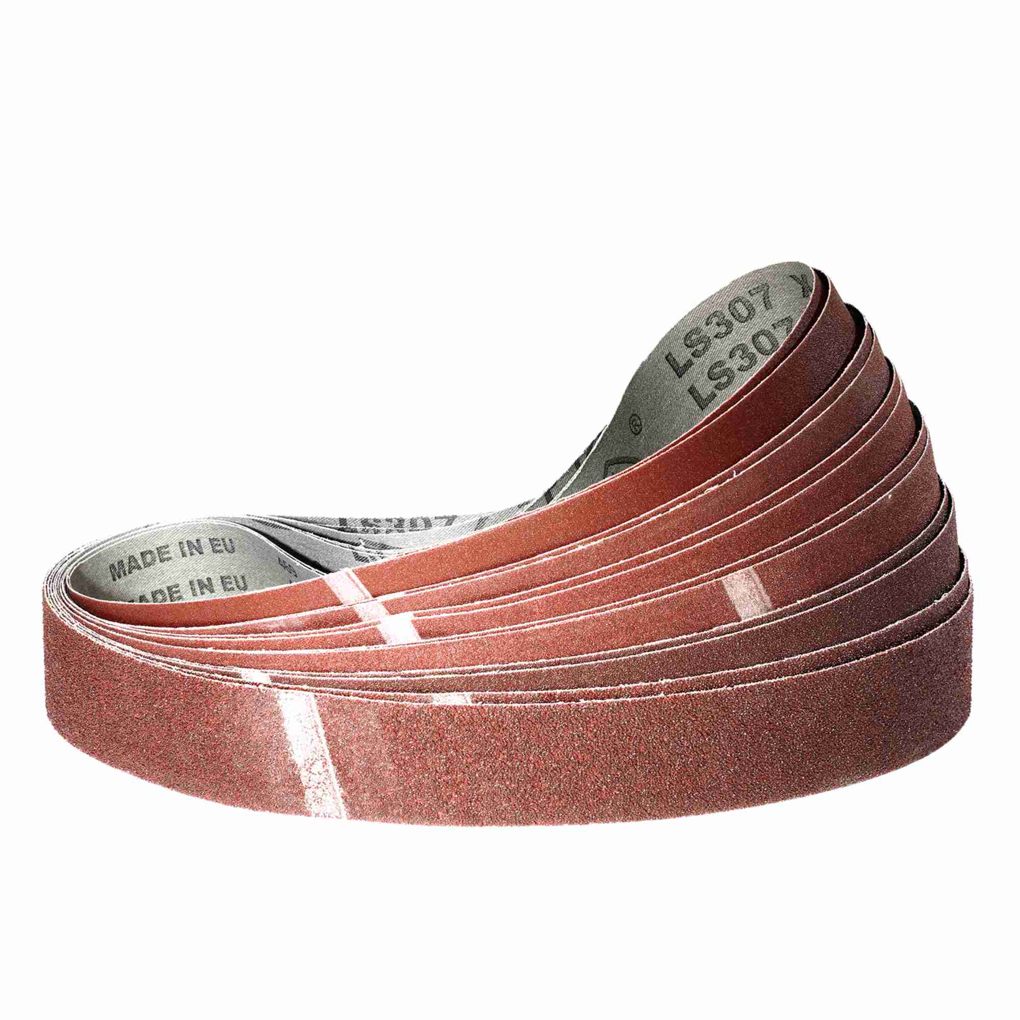 Klingspor Schleifband Profi-Set Korund | gemischte Körnungen 40/60/80/120/180 für Bandschleifer | Alle Maße wählbar