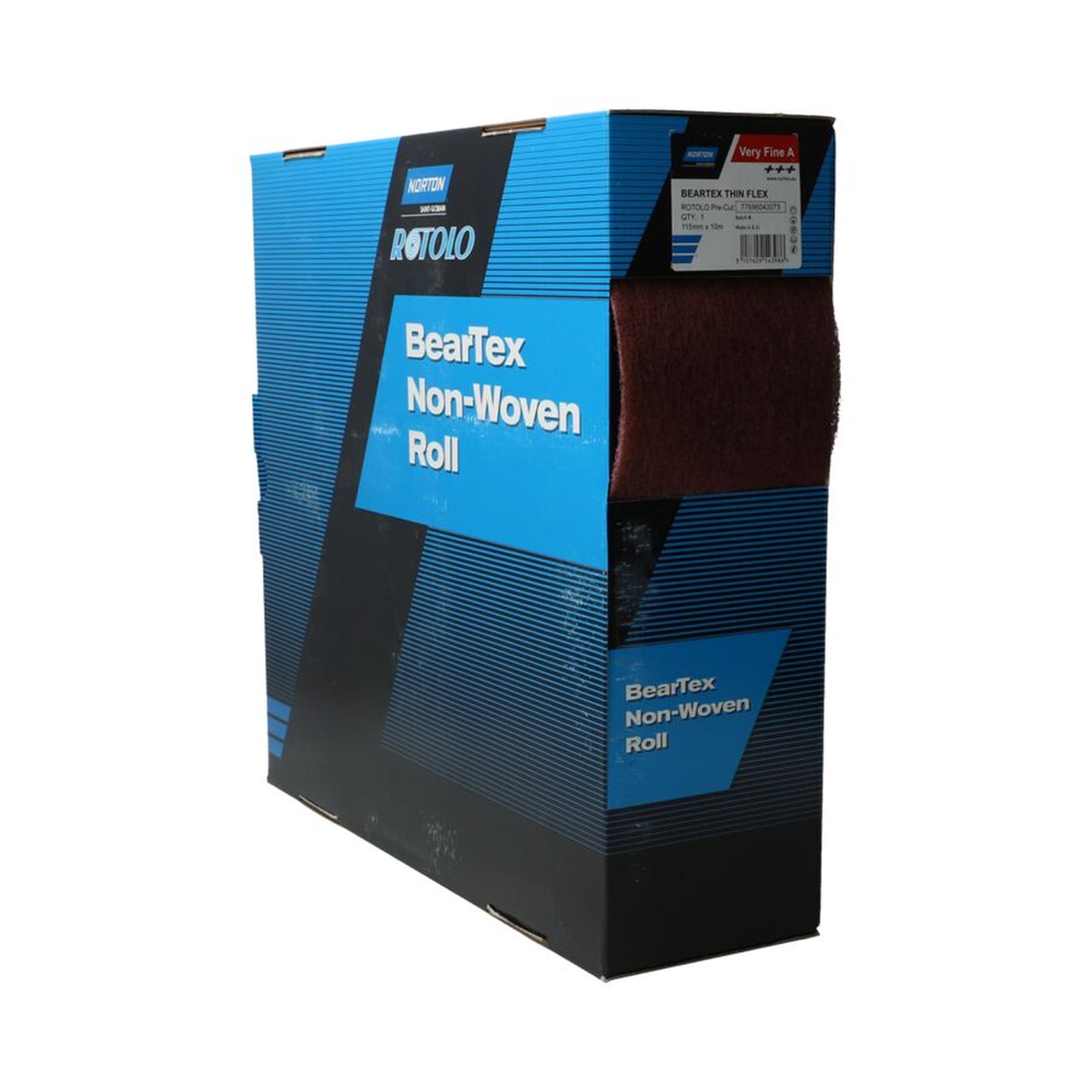 Norton Schleifrolle Schleifvlies 115mm x 10m Sehr Fein A F2543 für präzises Schleifen
