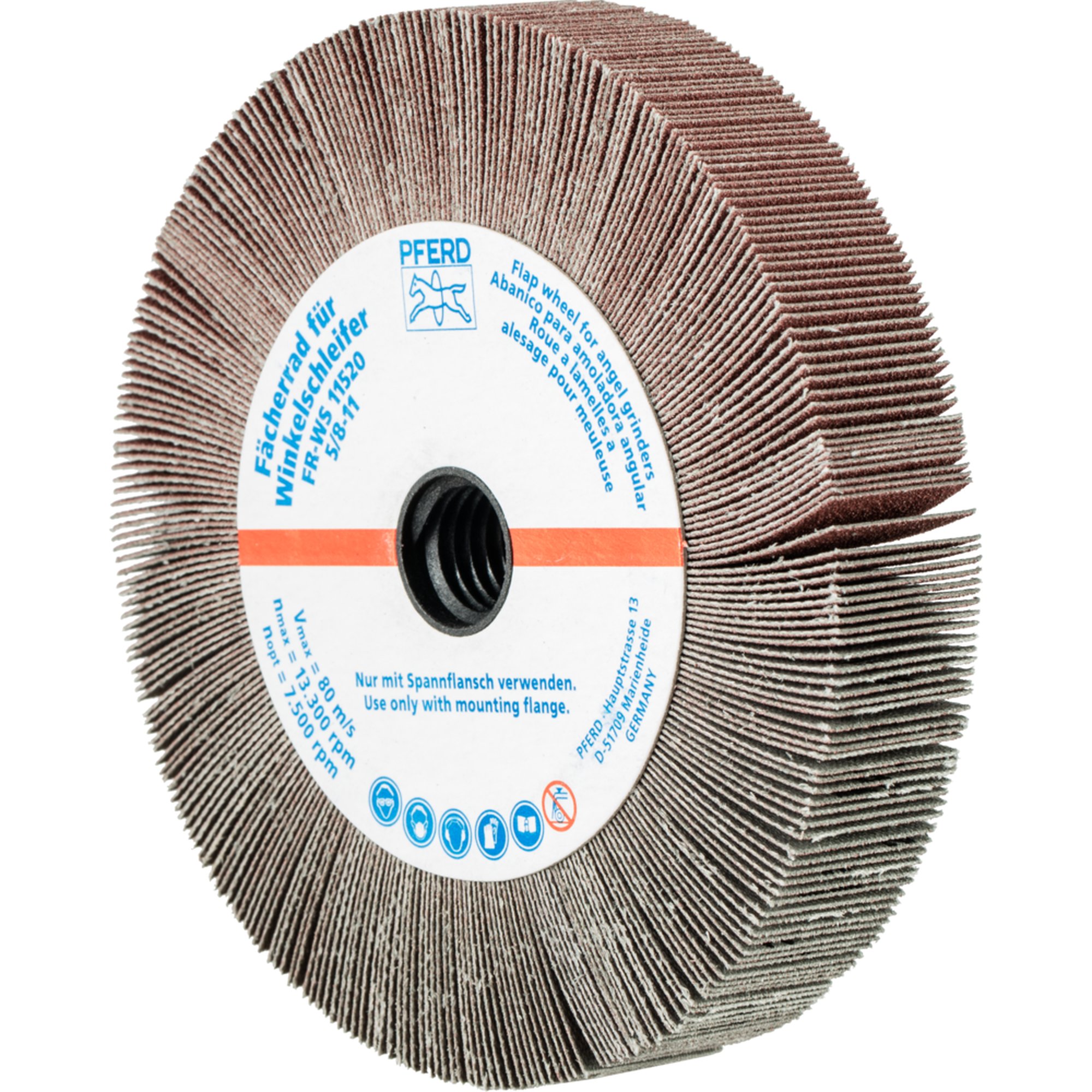 2 x PFERD Fächerrad für Winkelschleifer FR WS 11520 5/8-11 A 120