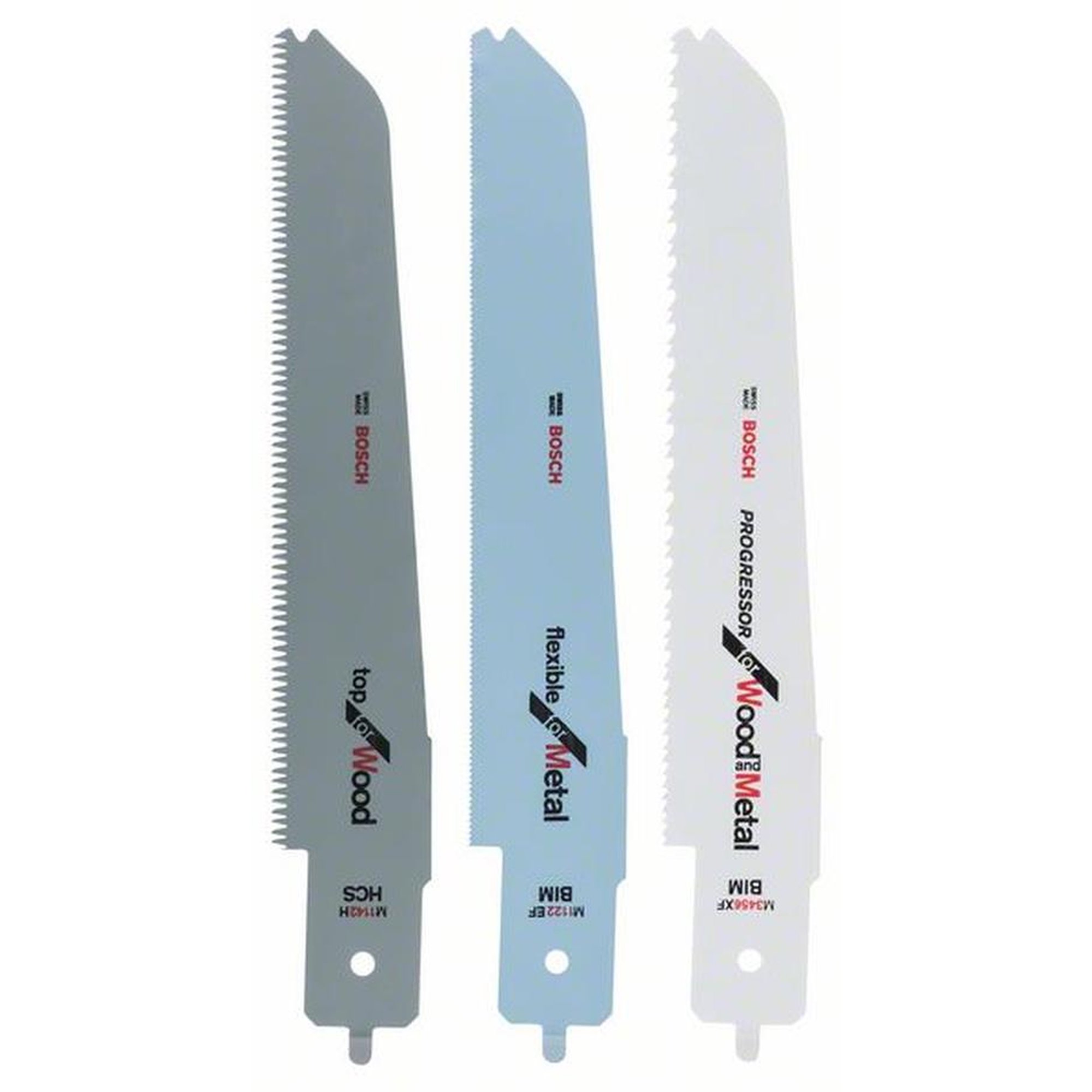 BOSCH Stichsägeblätter-Set für Bosch-Multisäge, 3-teilig, für PFZ 500 E