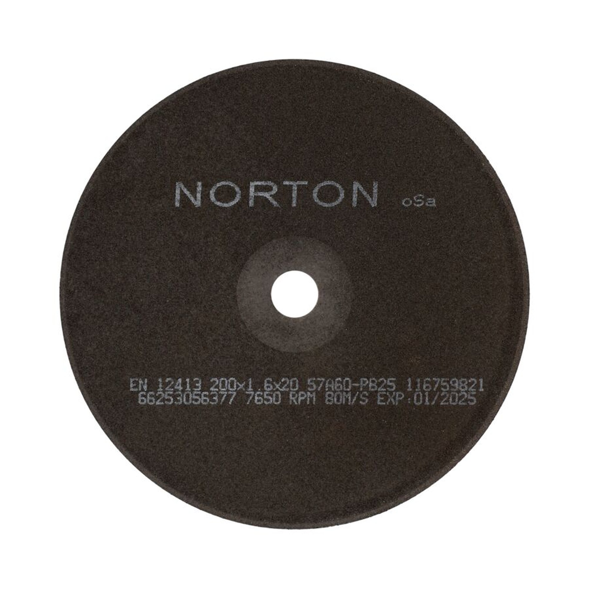 25 x Norton Trennscheibe gerade 41 | 200x1,6x20 57A 60 PB25 | Hochleistungsschnitt