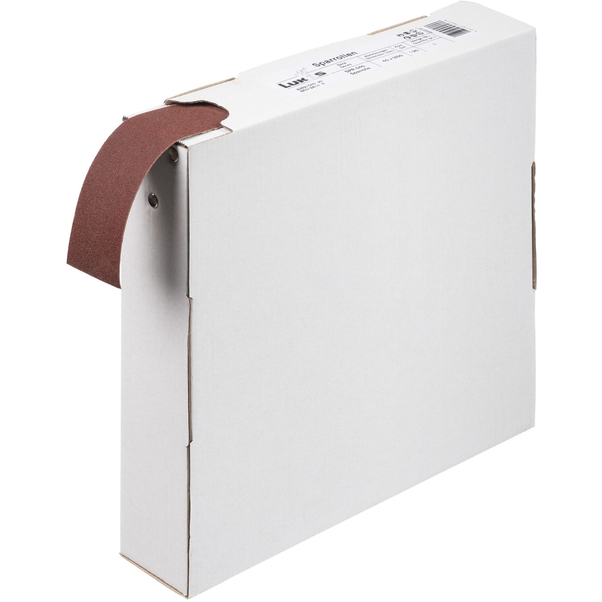 LUKAS Sparrolle Schleifrolle Schleifpapier SPR universal 40 mm x 50 m Korn 180