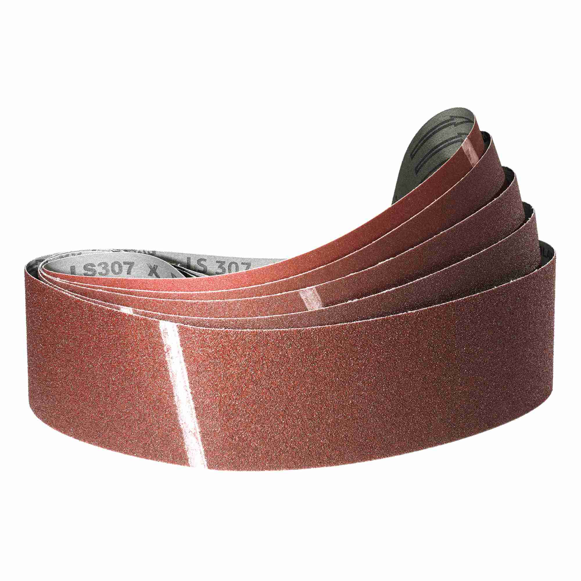 Klingspor Schleifband Profi-Set Korund | gemischte Körnungen 40/60/80/120/180 für Bandschleifer | Alle Maße wählbar