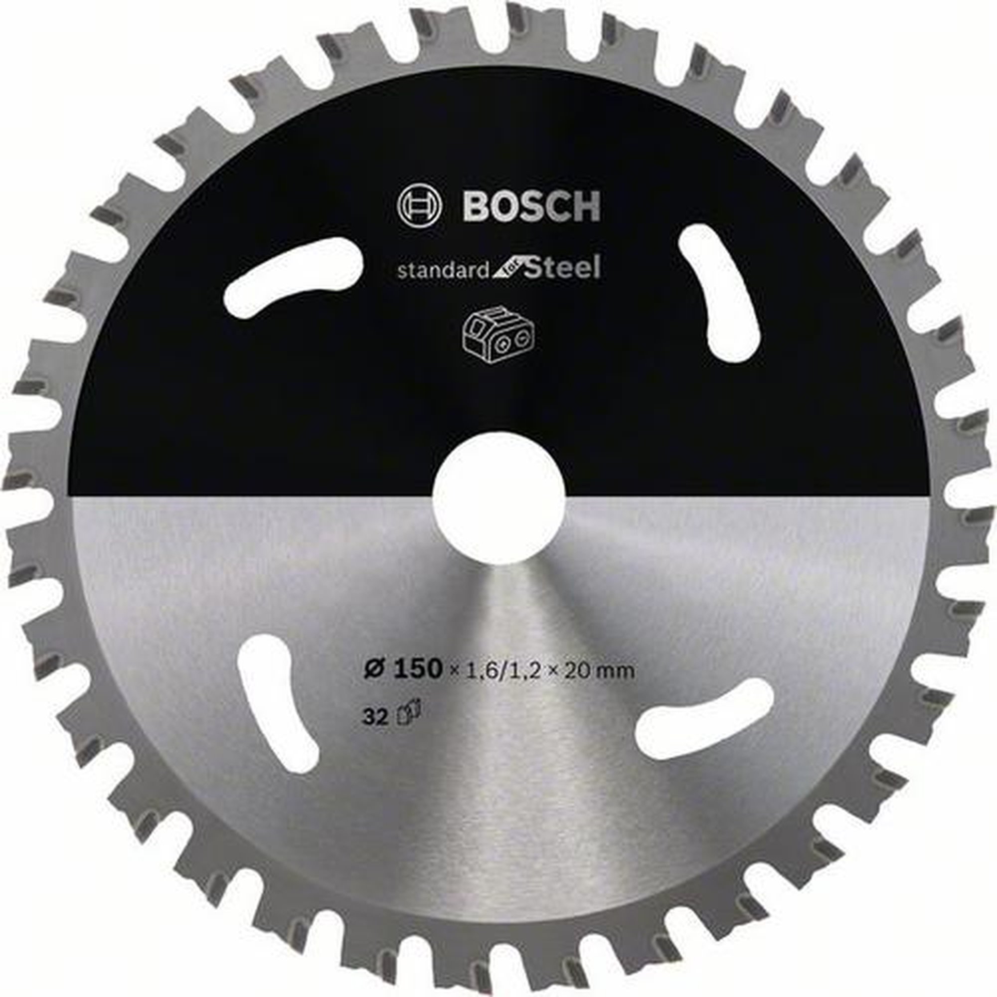 BOSCH Akku-Kreissägeblatt Standard für Stahl, Ø 150 mm, 32 Zähne