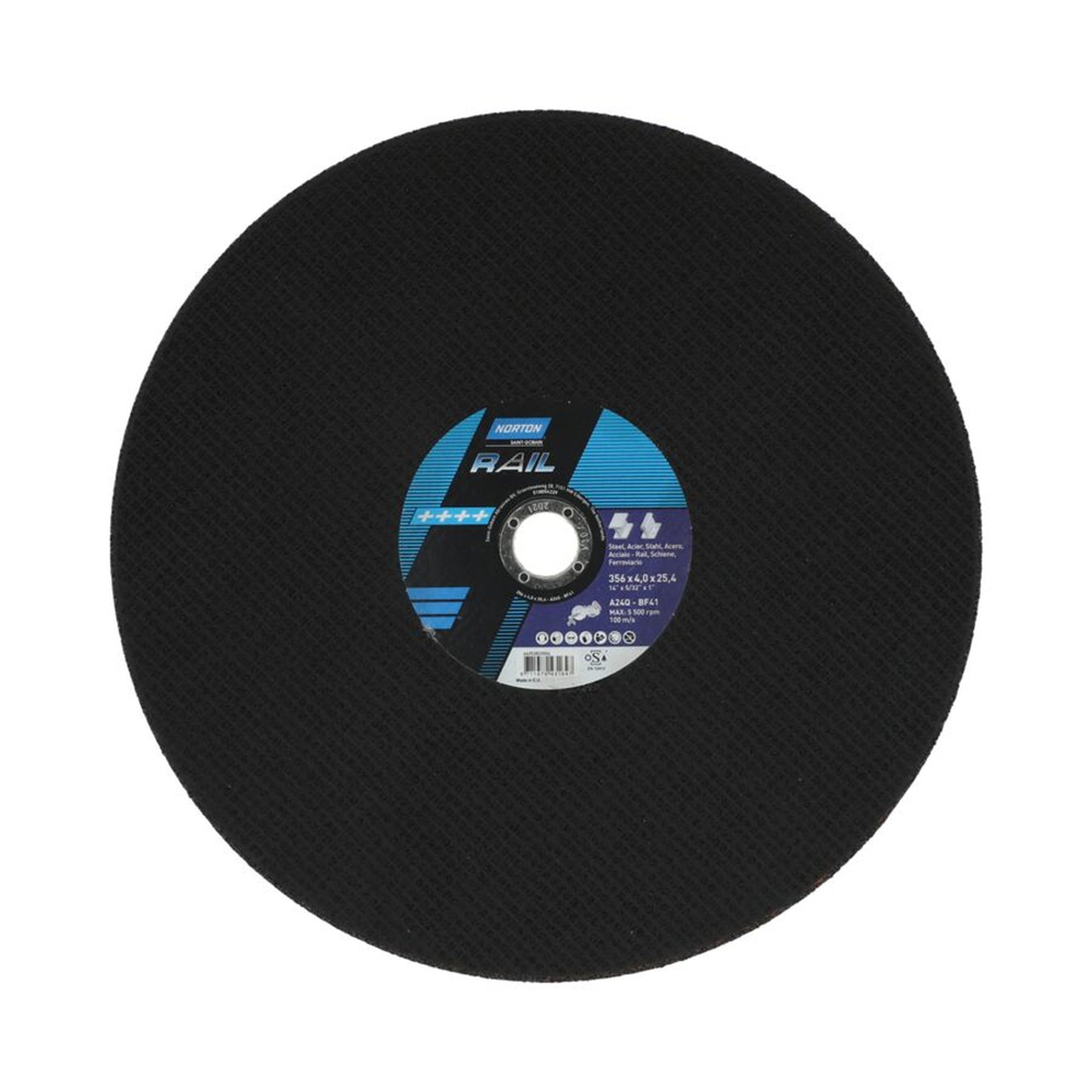 10 x Norton Trennscheibe 350x4,0x25,4 A 24 Q Rail für präzises Schneiden