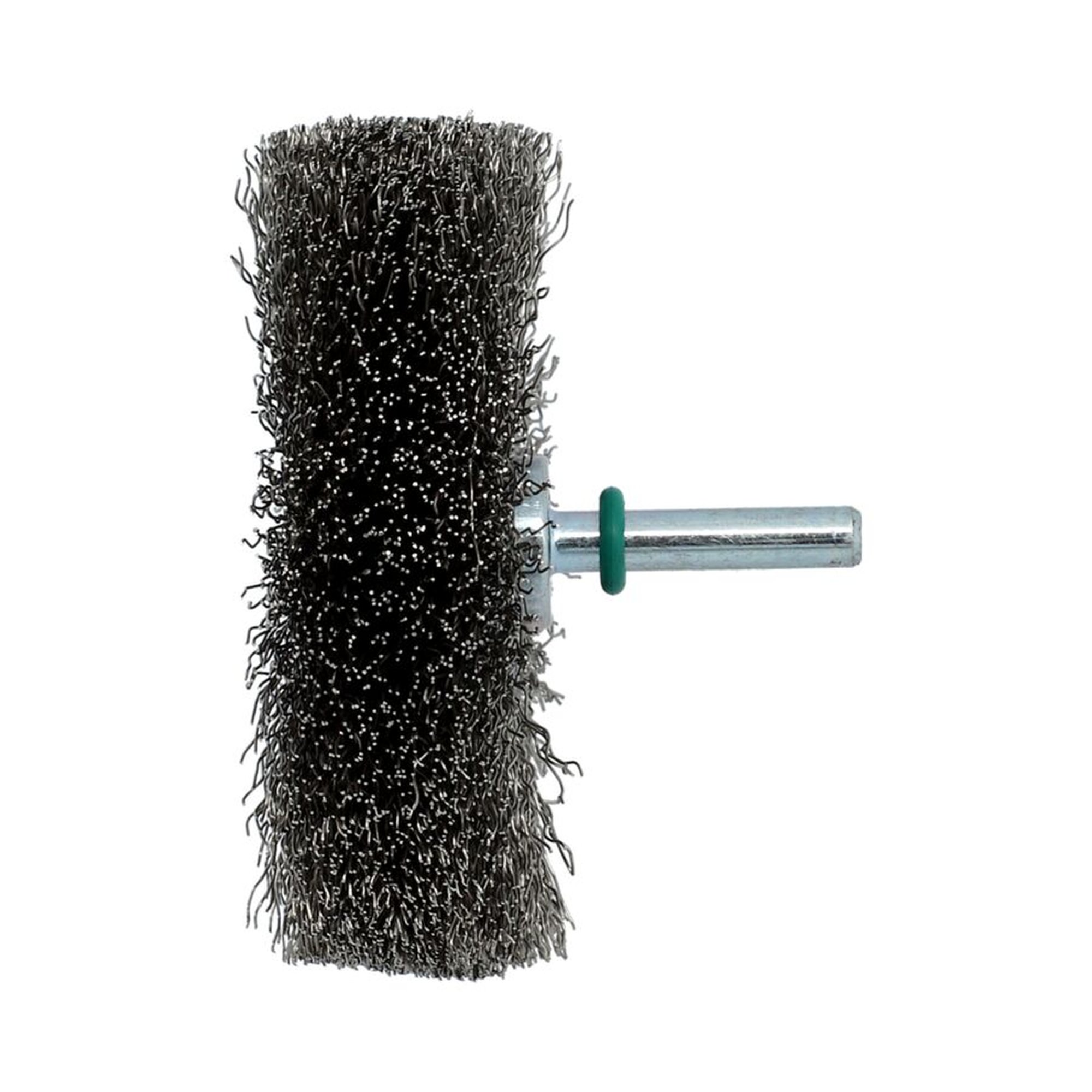 12 x Norton Drahtbürste Rundbürste auf Schaft, gewellt, Edelstahl WHB 80 20 6 0,30