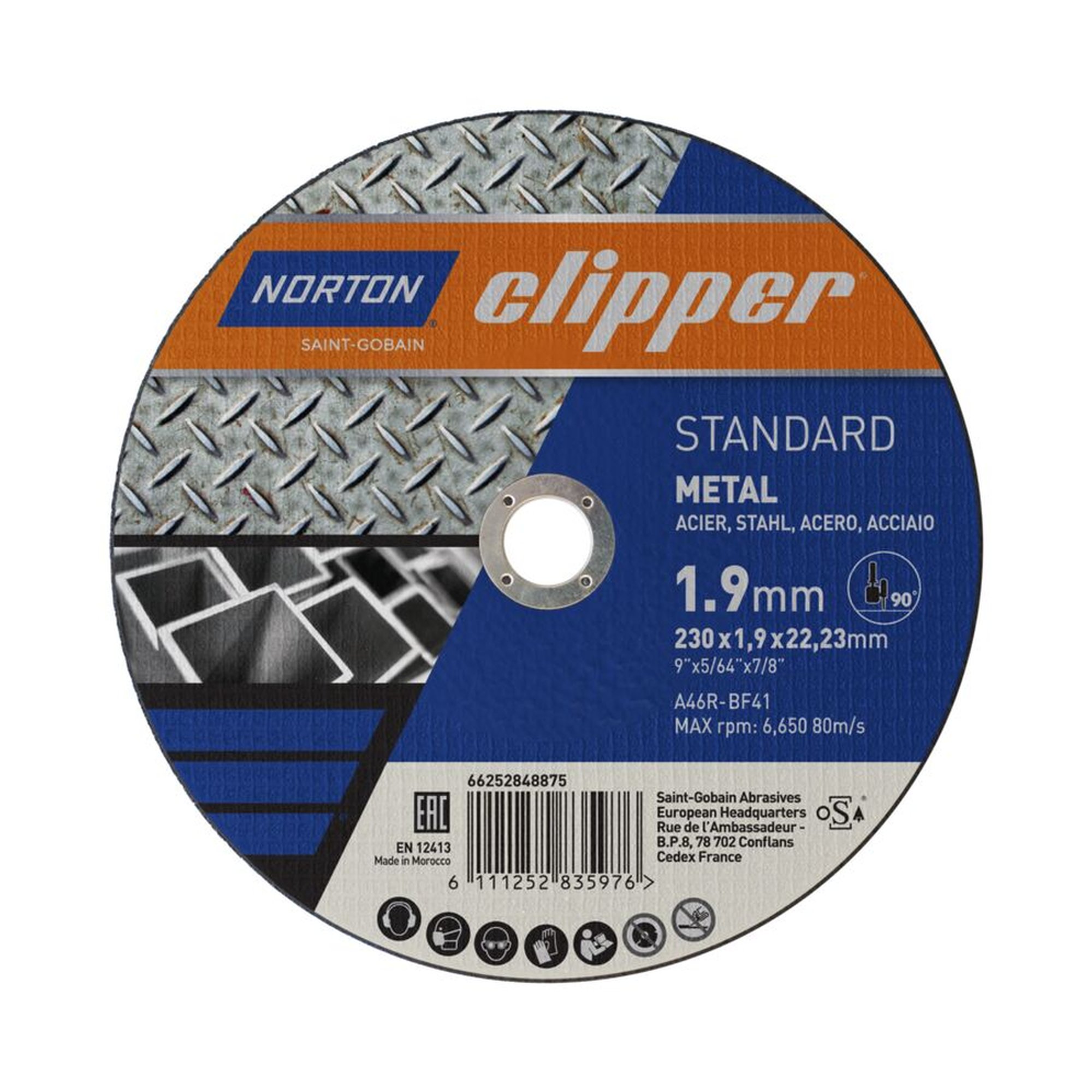 25 x Norton Trennscheibe Ultradünn Metall 230x1.9x22.23mm - Hochwertige Qualität