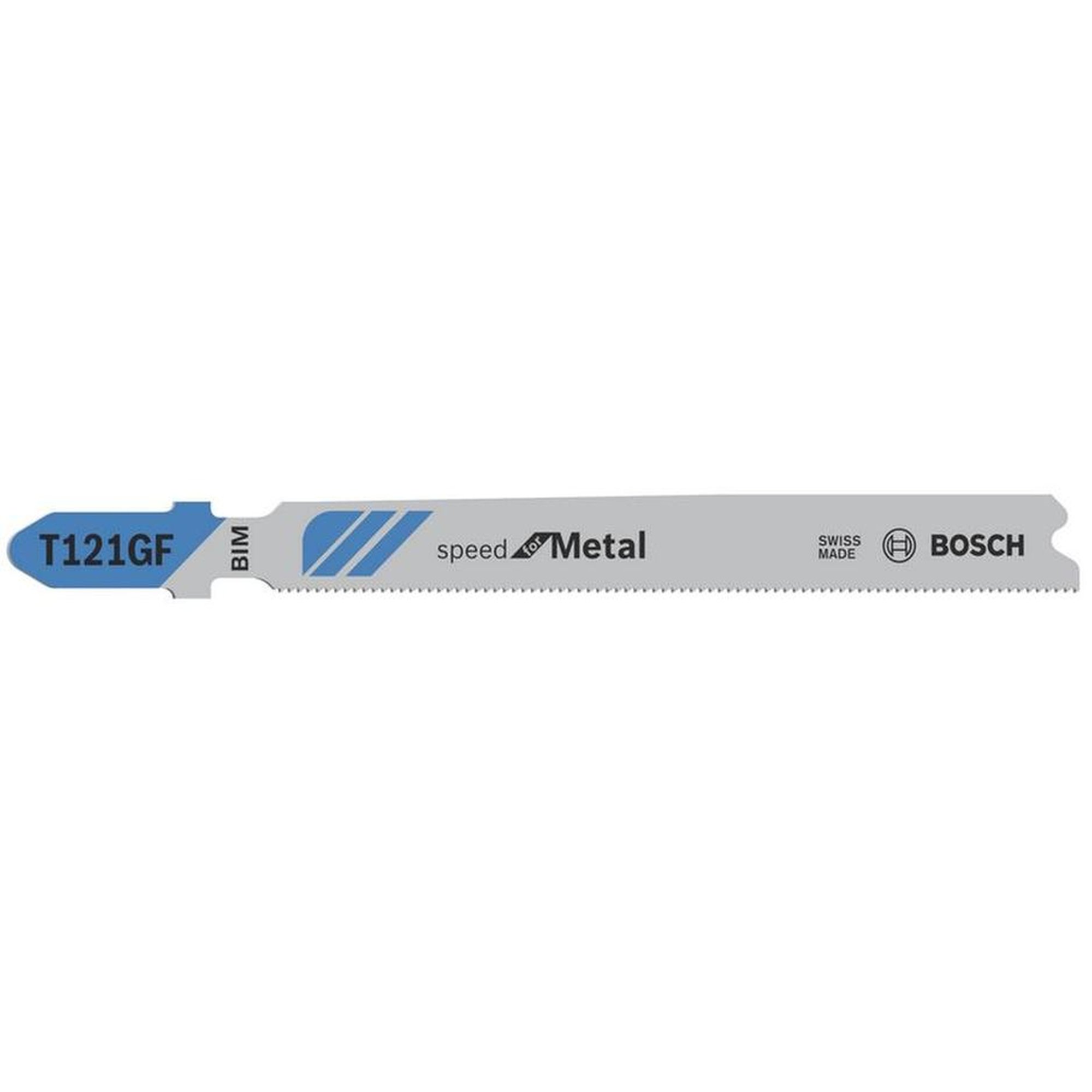 50x BOSCH Stichsägeblätter T-Schaft T 121 GF Speed für Metall