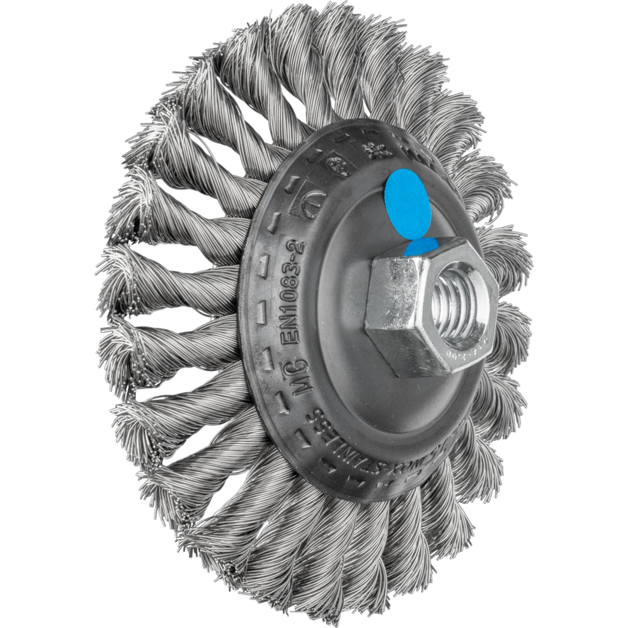 PFERD Kegelbürste mit Gewinde, gezopft POS KBG 11515/M14 INOX 0,35