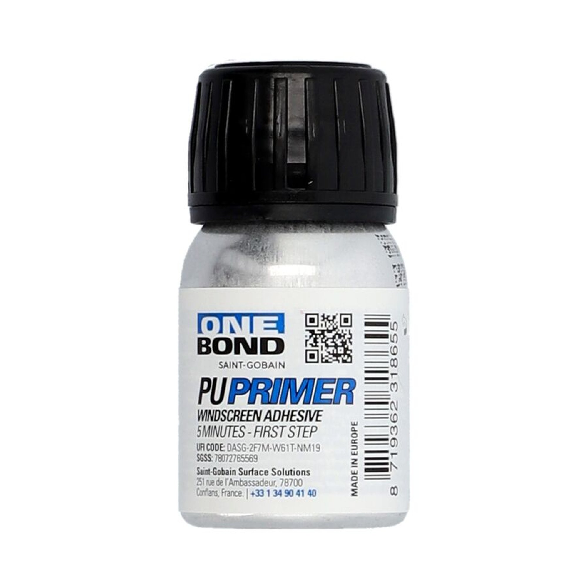 25 x Norton PR001-OB PU Primer 5 Min First Step 30ml Schwarz Metal Bottle