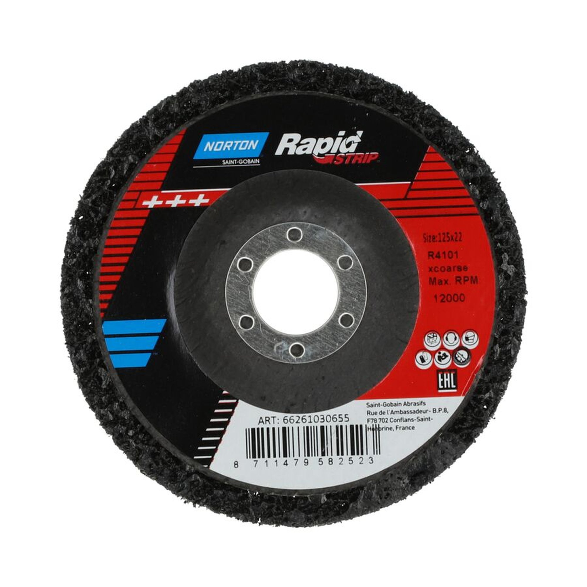 Norton Rapid Strip Reinigungsscheiben | 125x22mm | Korn XCRS | MBM: 10