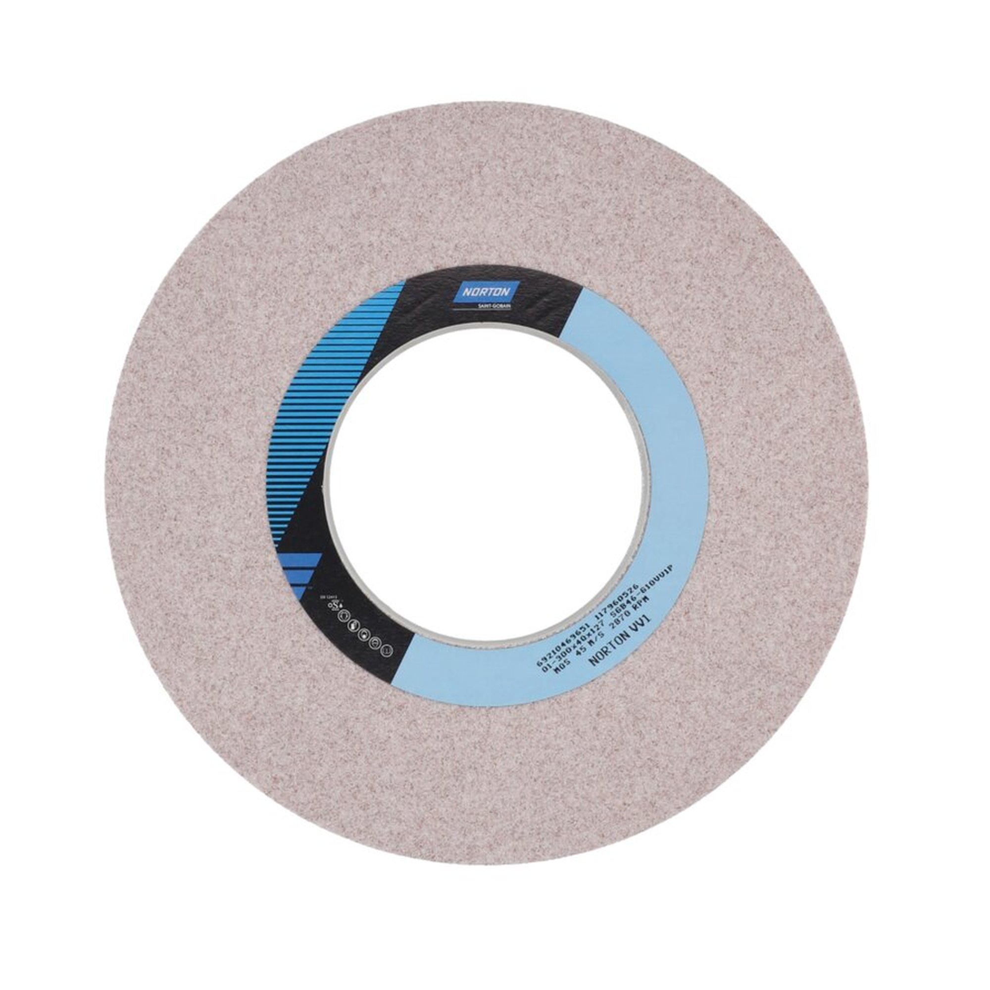 Norton Gerade Schleifscheibe 300x40x127mm K46 VV1 zum Flachschleifen