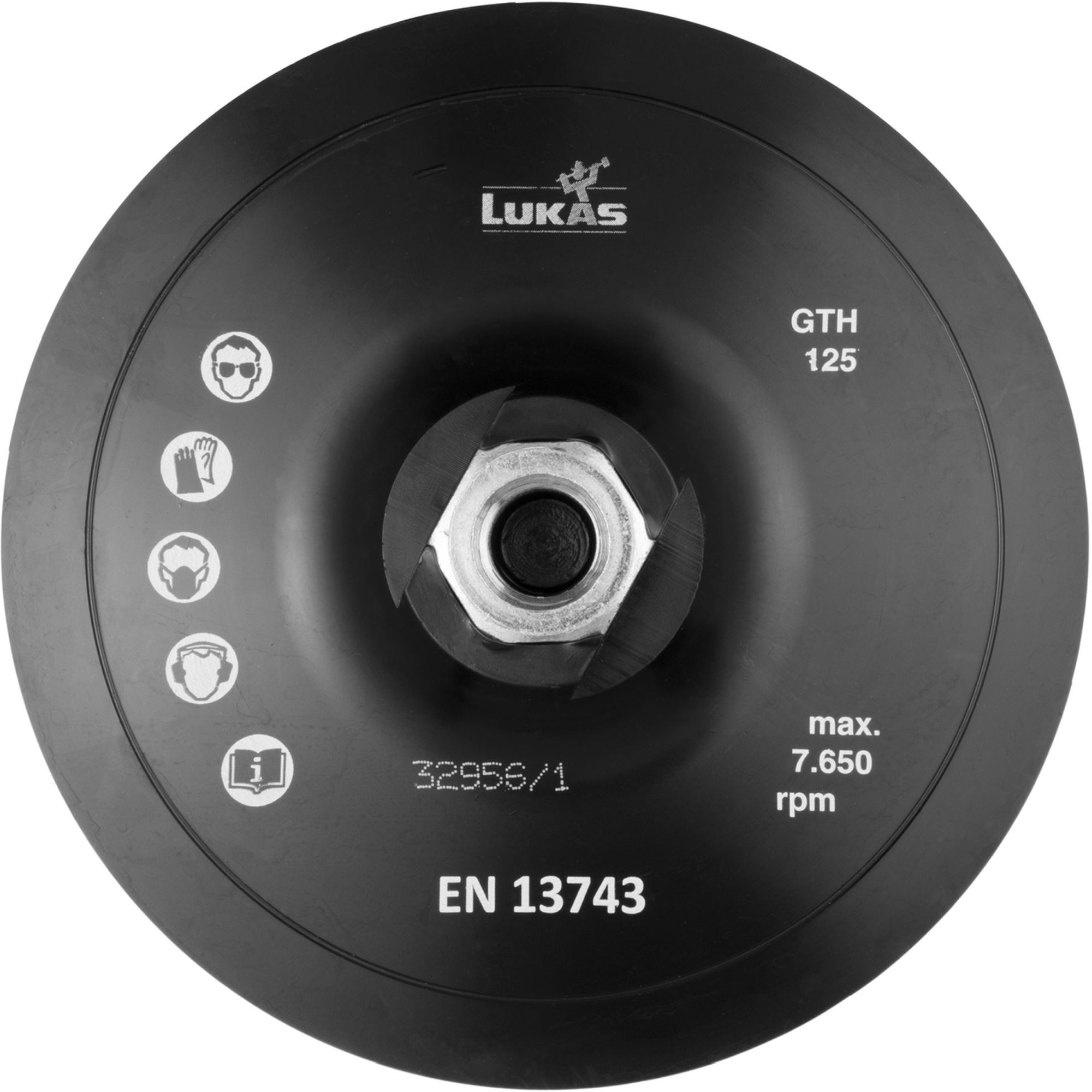 LUKAS Werkzeugaufnahme GTH für Vliesscheiben Ø 125 mm M14 für Winkelschleifer