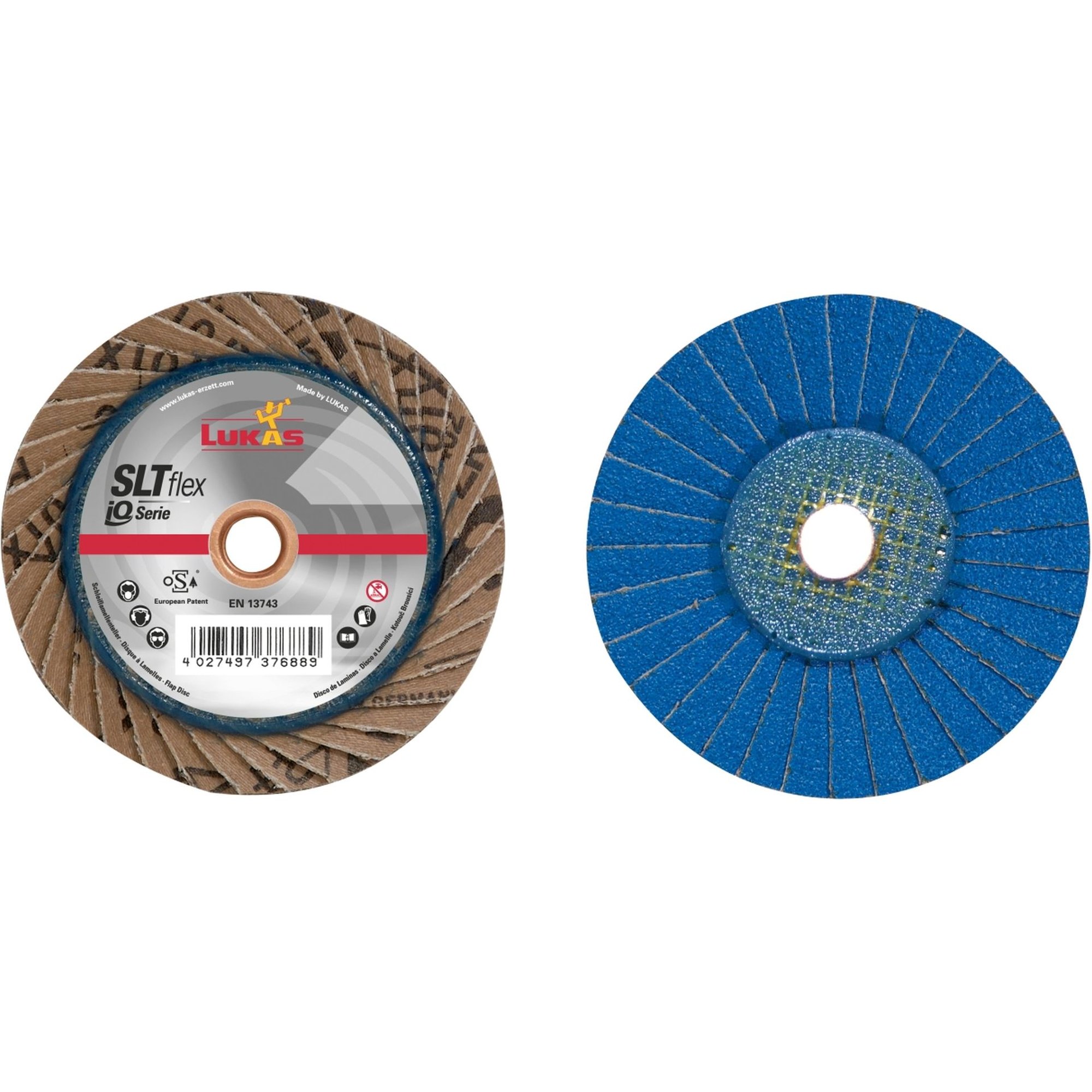 10x LUKAS Fächerscheibe Fächerscheiben Schleifscheibe SLTV Ø 115 mm Korn 307