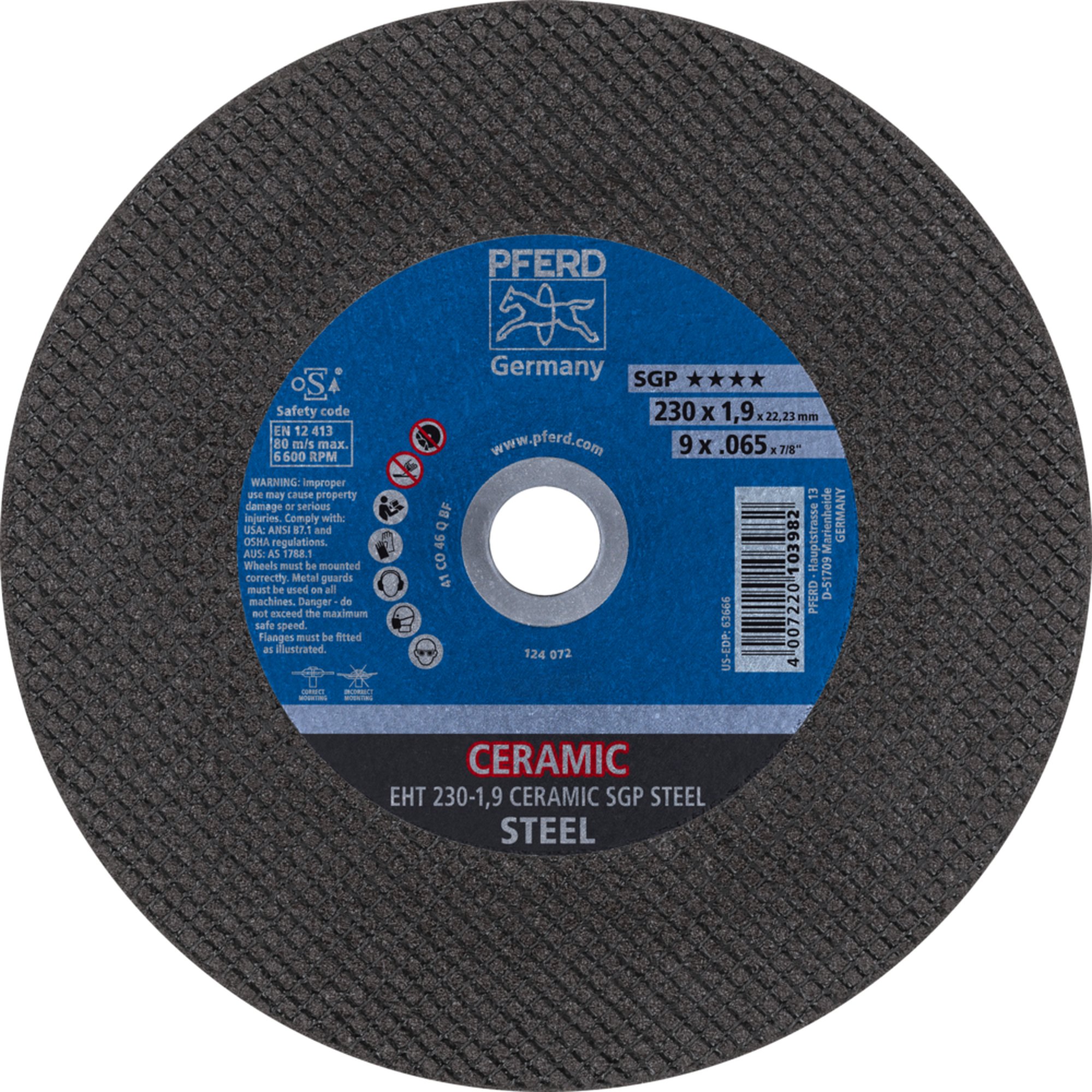 25 x PFERD Trennscheibe EHT 230-1,9 CERAMIC SGP STEEL