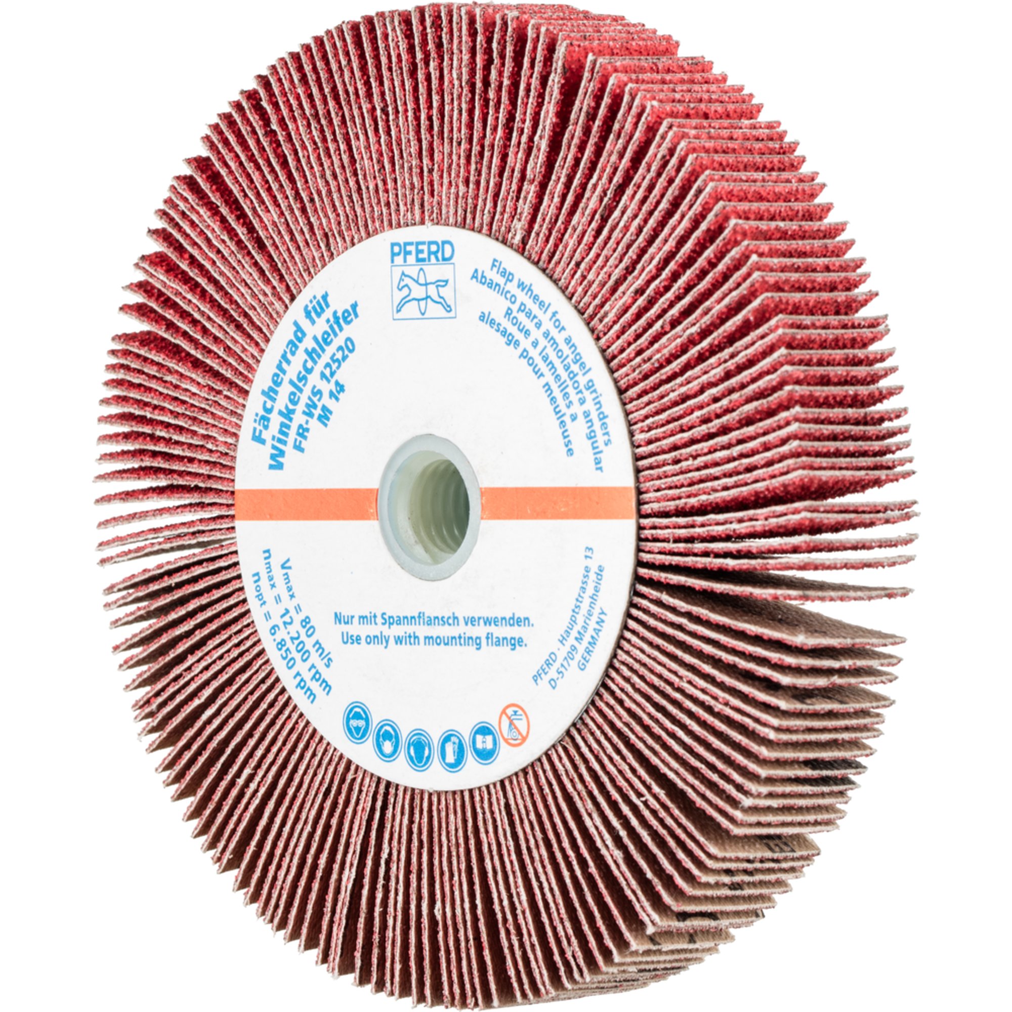2 x PFERD Fächerrad für Winkelschleifer FR WS 12520 M14 CO-COOL 60