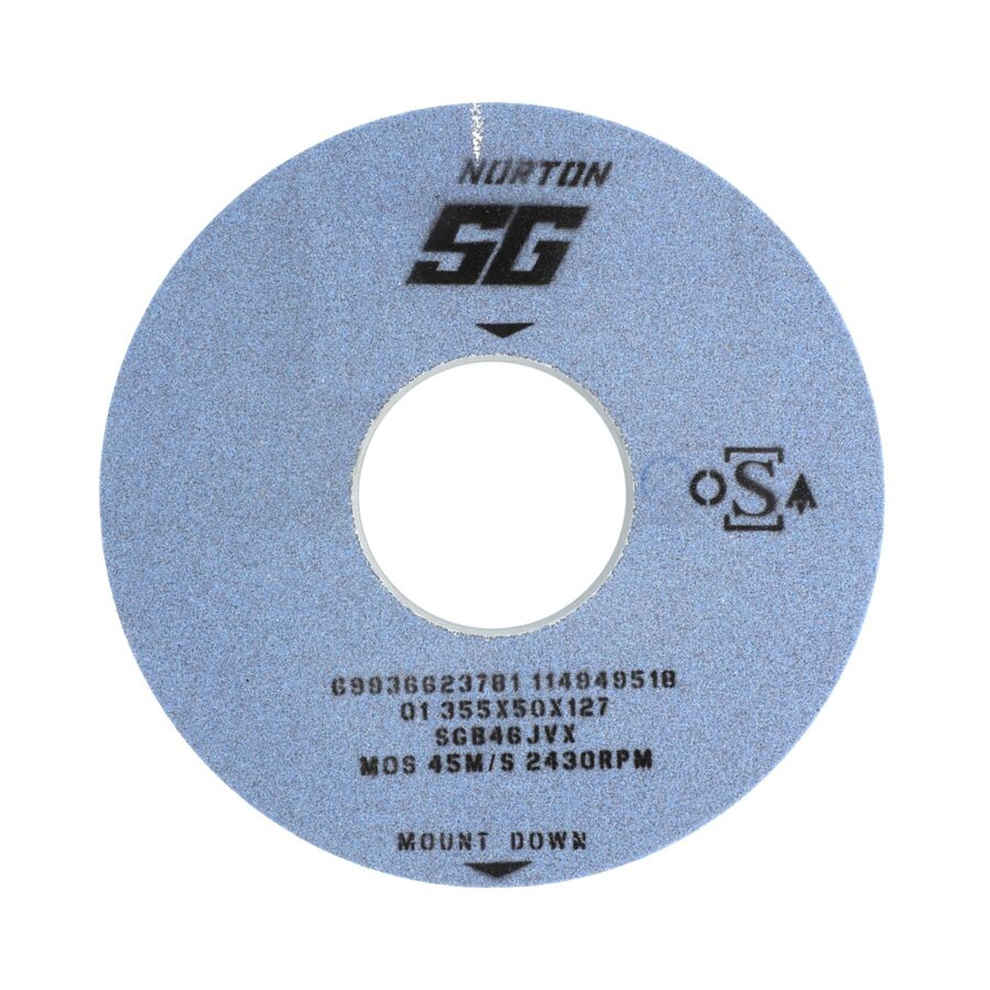 3 x Norton Schleifscheibe gerade 355x50x127 SGB 46 J VX - Hochwertige Qualität