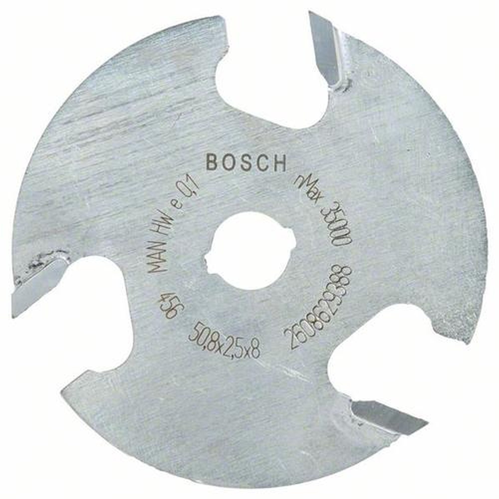 BOSCH Scheibennutfräser für Holz, 8 mm, Ø 50,8 mm, L 2,5 mm, G 8 mm
