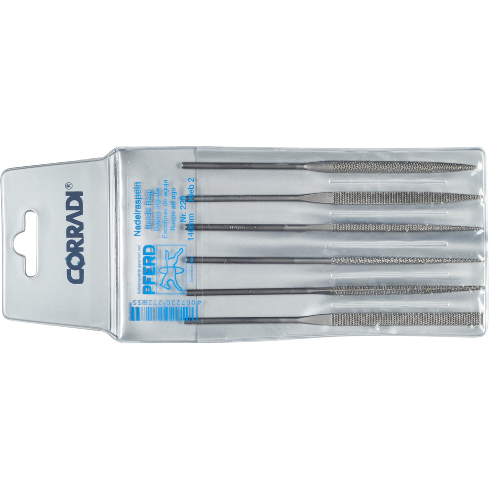 PFERD CORRADI-Nadelraspel-Set 220 140 H2