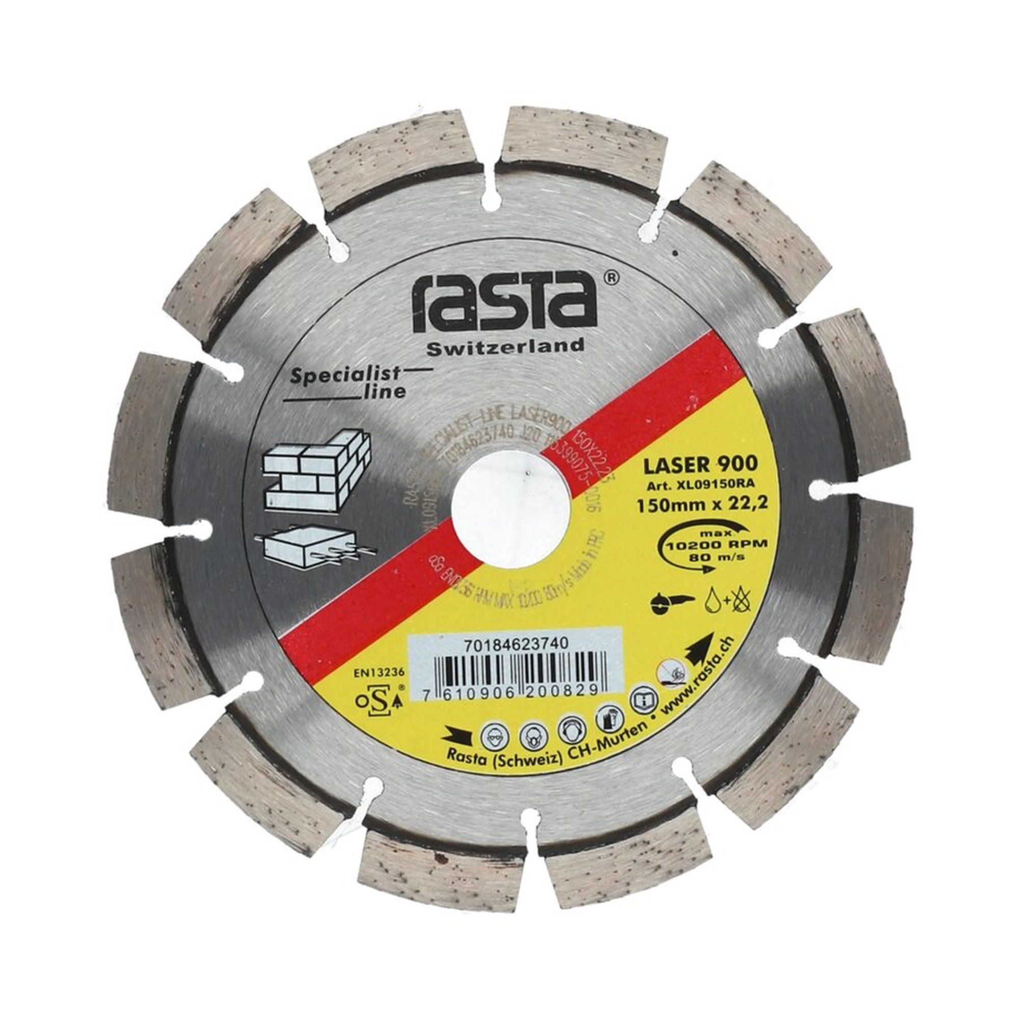 Diamantscheibe 150x22.23mm Rasta LASER 900 - Hochwertige Schneidleistung