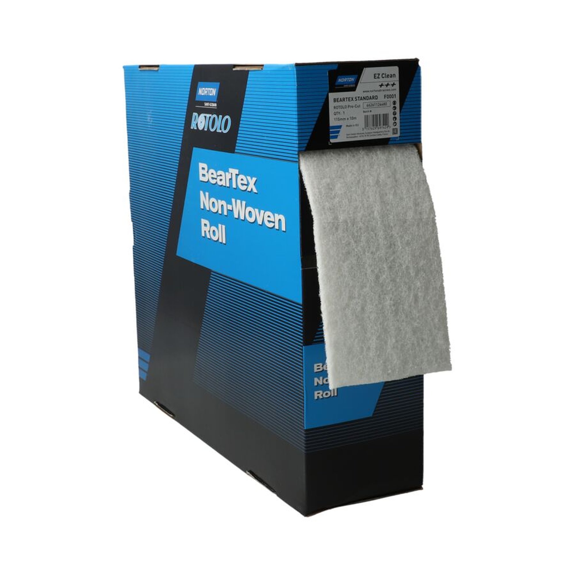 Norton Schleifrolle Schleifvlies 115mm x 10m F0001 Weiß – Hochwertiges Schleifmittel