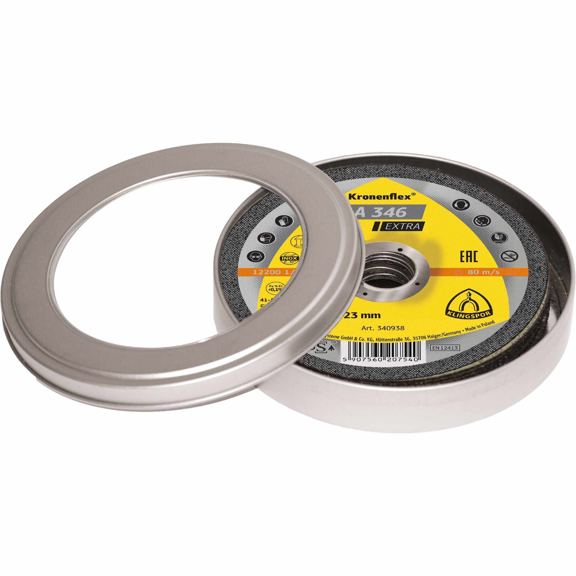 40 x Klingspor A 346 EX Trennscheiben 5 Dosen a 8 Stück | 125 x 1,6 x 22,23 mm gerade