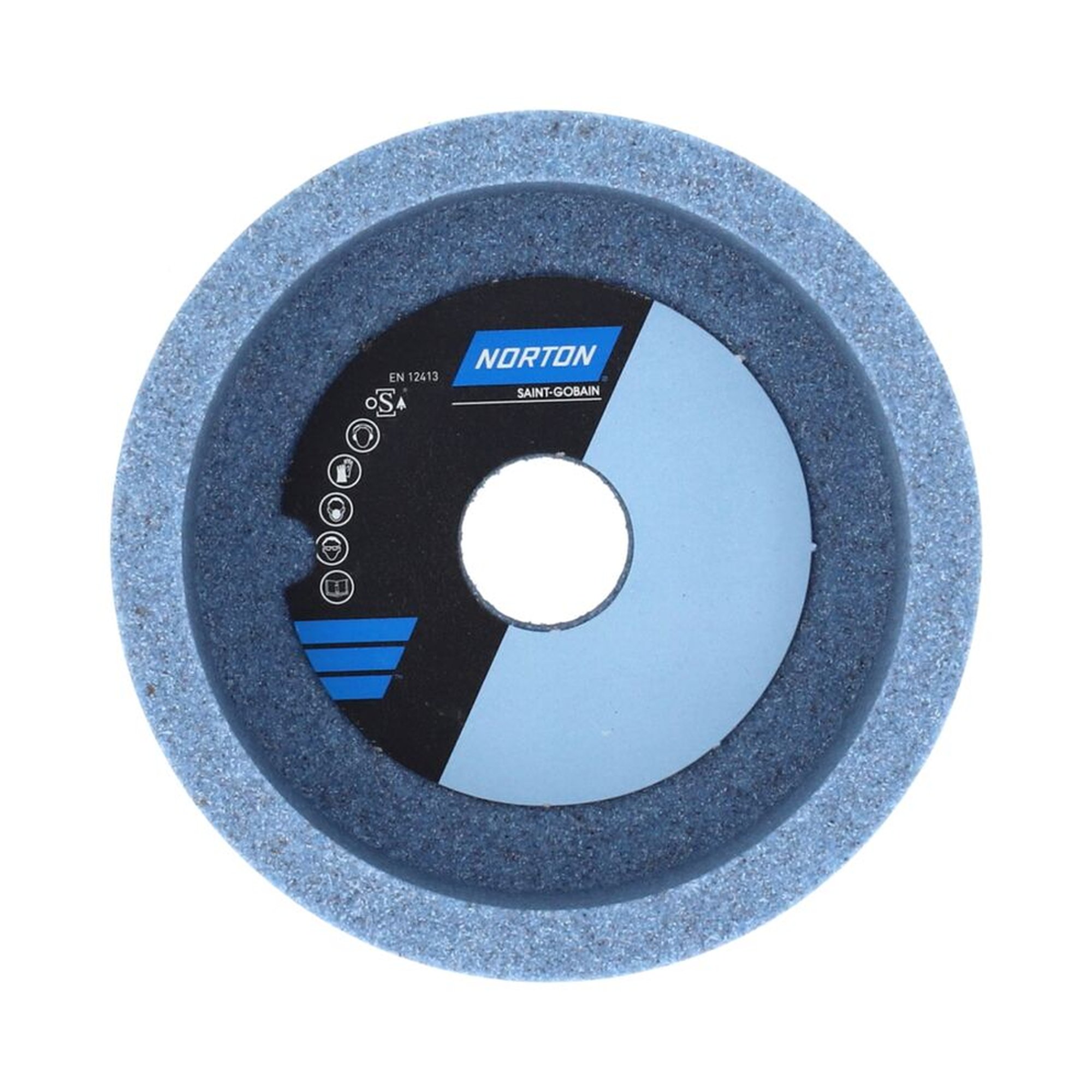 2 x Norton Schleiftopf zylindrisch 100x50x20 K60 SGB 20/8/10 für präzises Schleifen