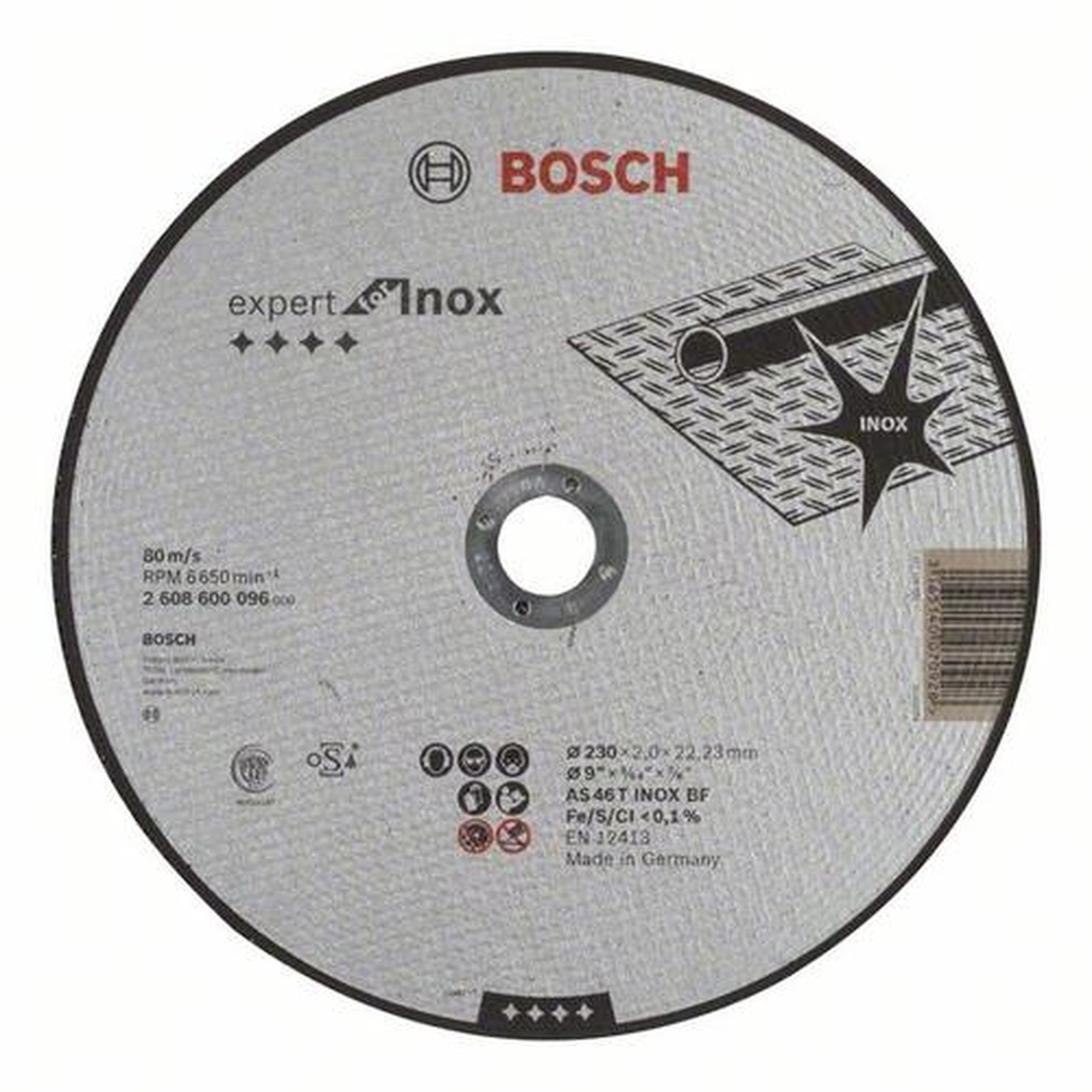 25x BOSCH Trennscheibe gerade Expert für Edelstahl AS 46 T INOX BF, Ø 230 x 2 mm
