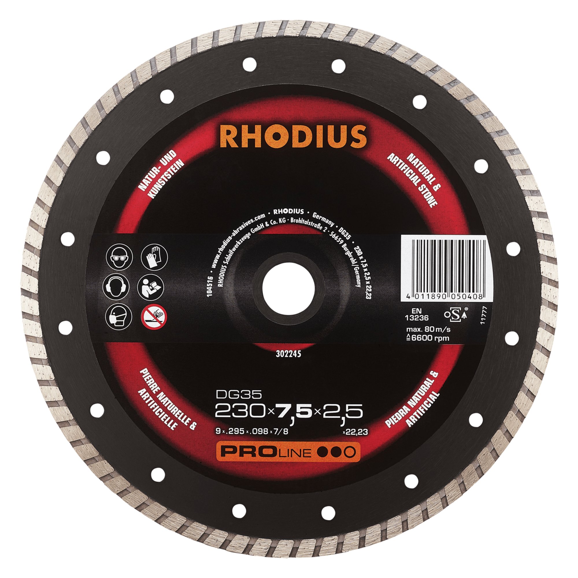 RHODIUS Diamanttrennscheibe  DG35 Ø 230 mm