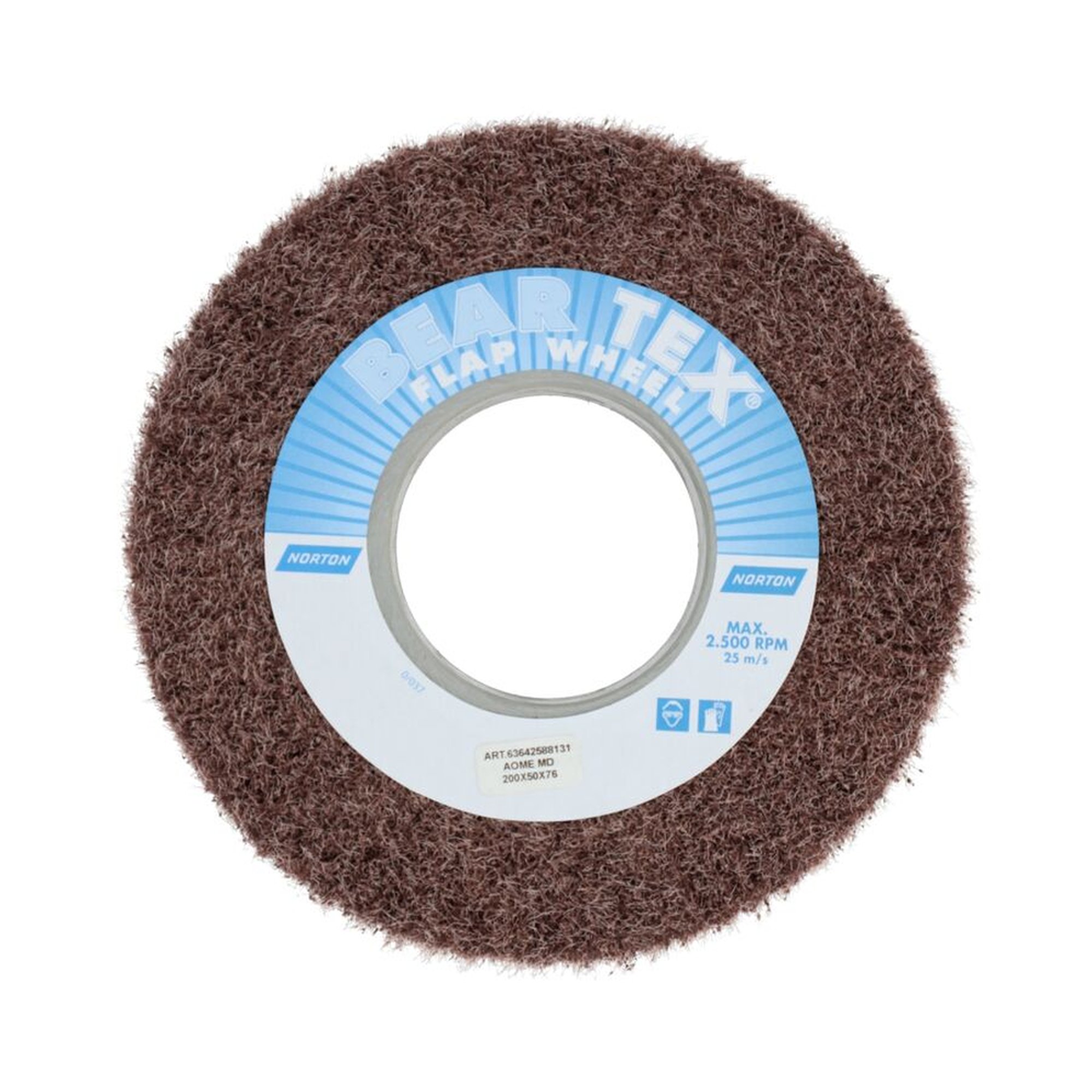 Norton Fächerschleifer Schleifmop mit Flansch 200x50x76 F2301 Mittel A