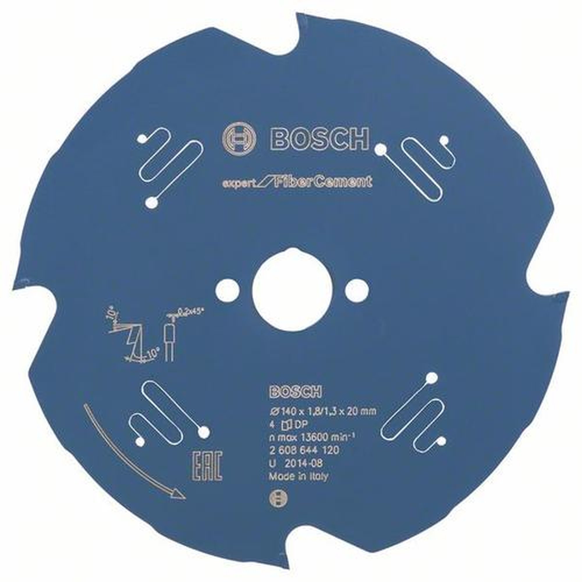 BOSCH Kreissägeblatt Expert für Faserzement, Ø 140 mm, 4 Zähne