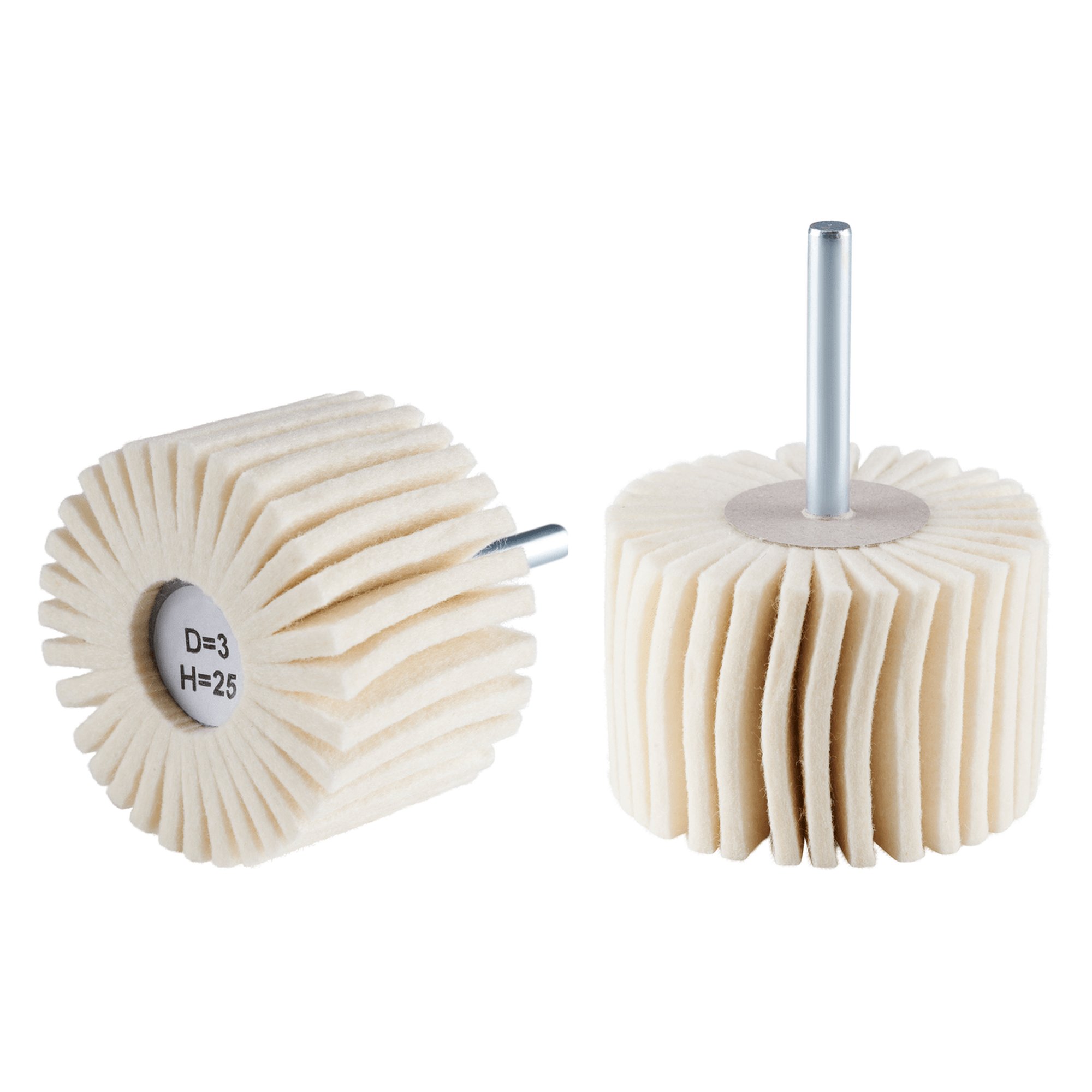 10 x RHODIUS Schleifmop Filzlamellenpolierer FLP Ø 60 mm