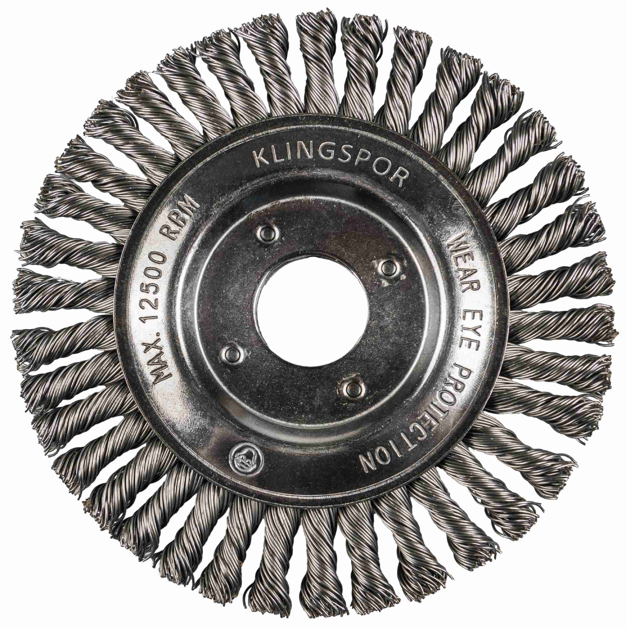 1 x Klingspor Pipelinebürste gez. einreihig Anzahl Reihen 1, 125 x 6 x 22,23 mm, 0,5 Stahl