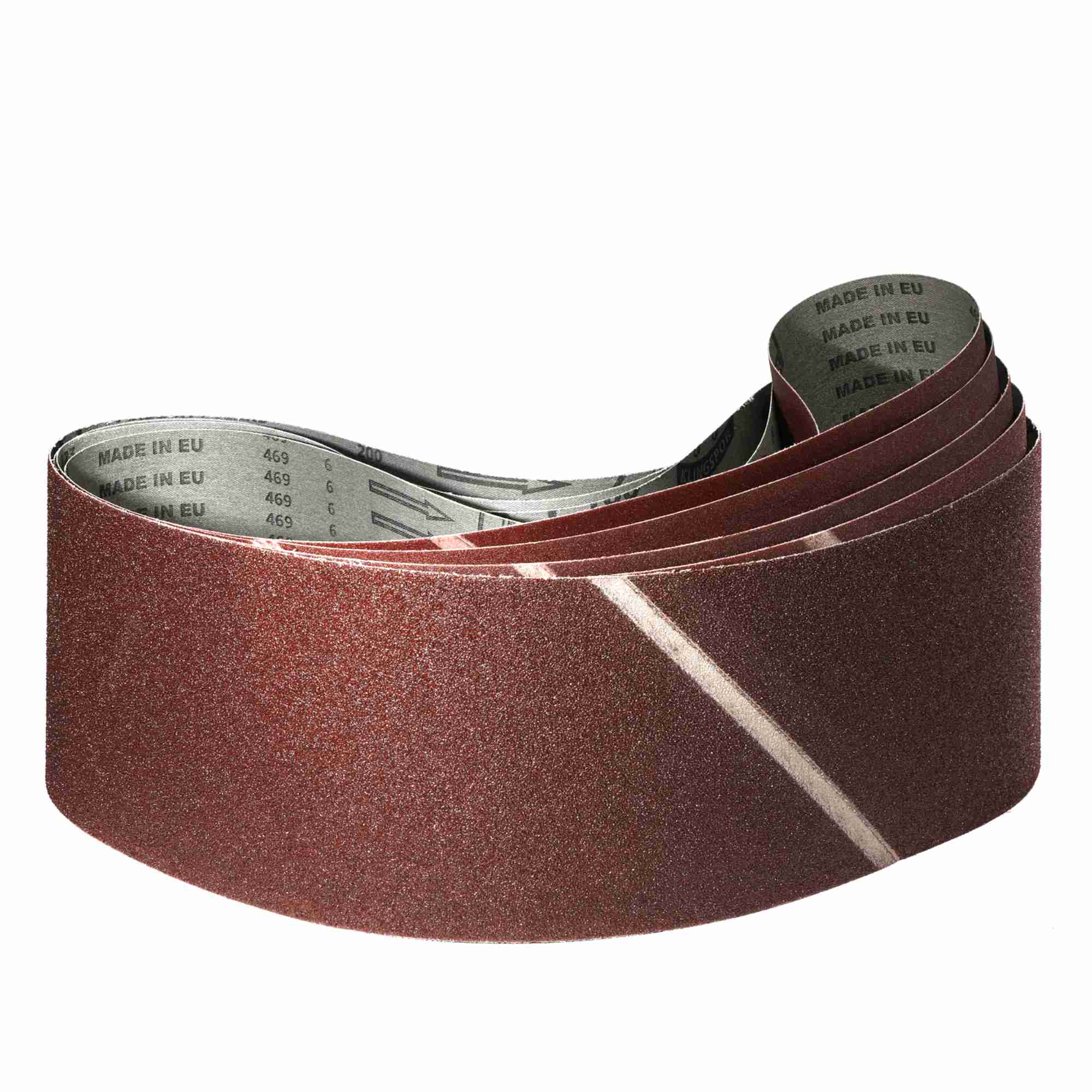 Klingspor Schleifband Profi-Set Korund | gemischte Körnungen 40/60/80/120/180 für Bandschleifer | Alle Maße wählbar