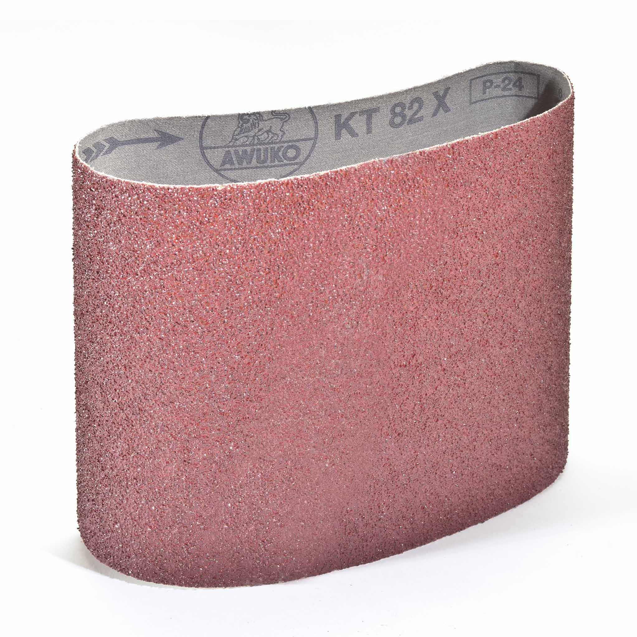 Awuko Gewebe-Schleifband KT82X für Holzboden-Bearbeitung | 200 x 551 mm | Korn 60 | Schleifbänder mit schwerer, reißfester X-Baumwollunterlage für Parkettschleifmaschinen