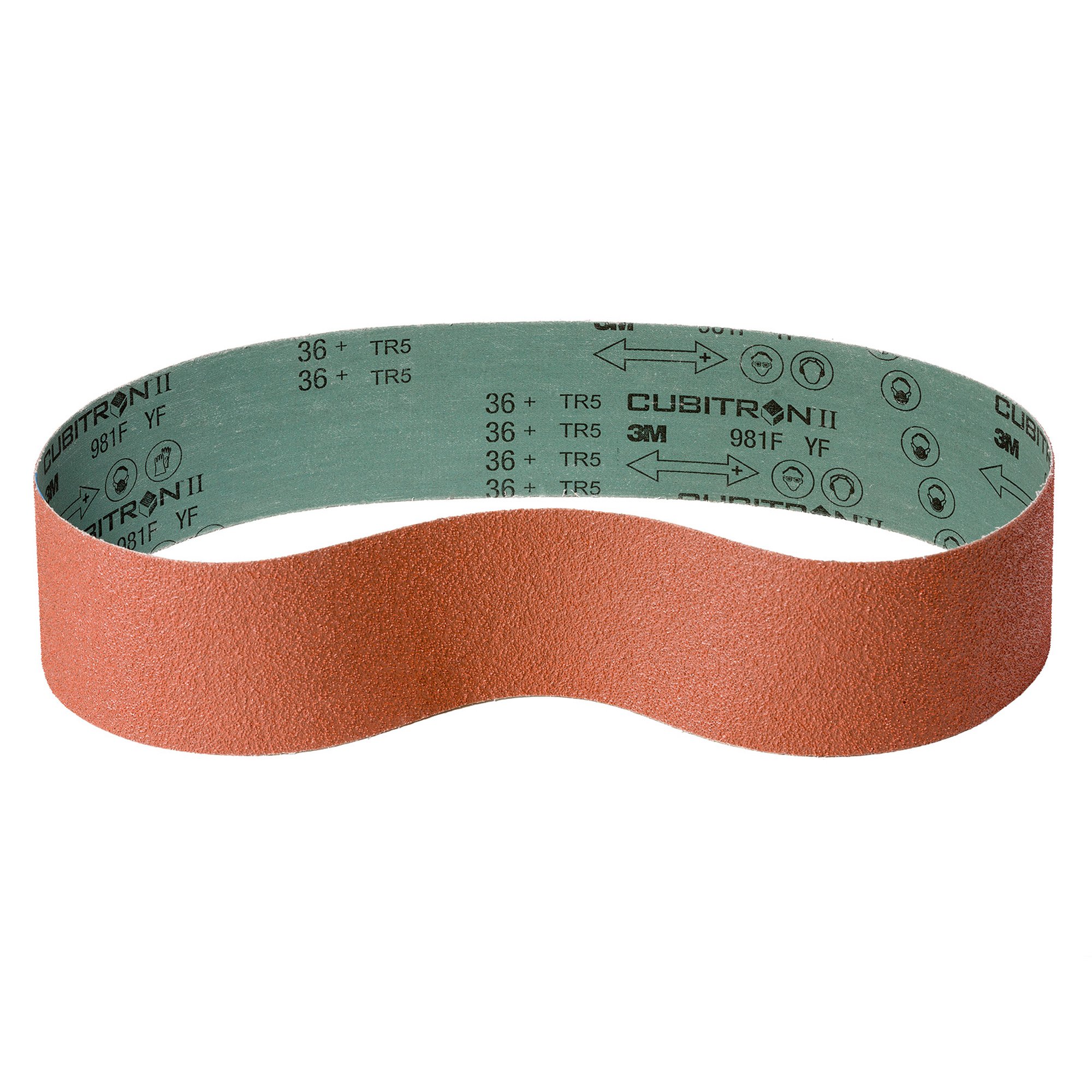 6x 3M Cubitron II Schleifband 981F | 100 x 1000 mm | Korn P60+