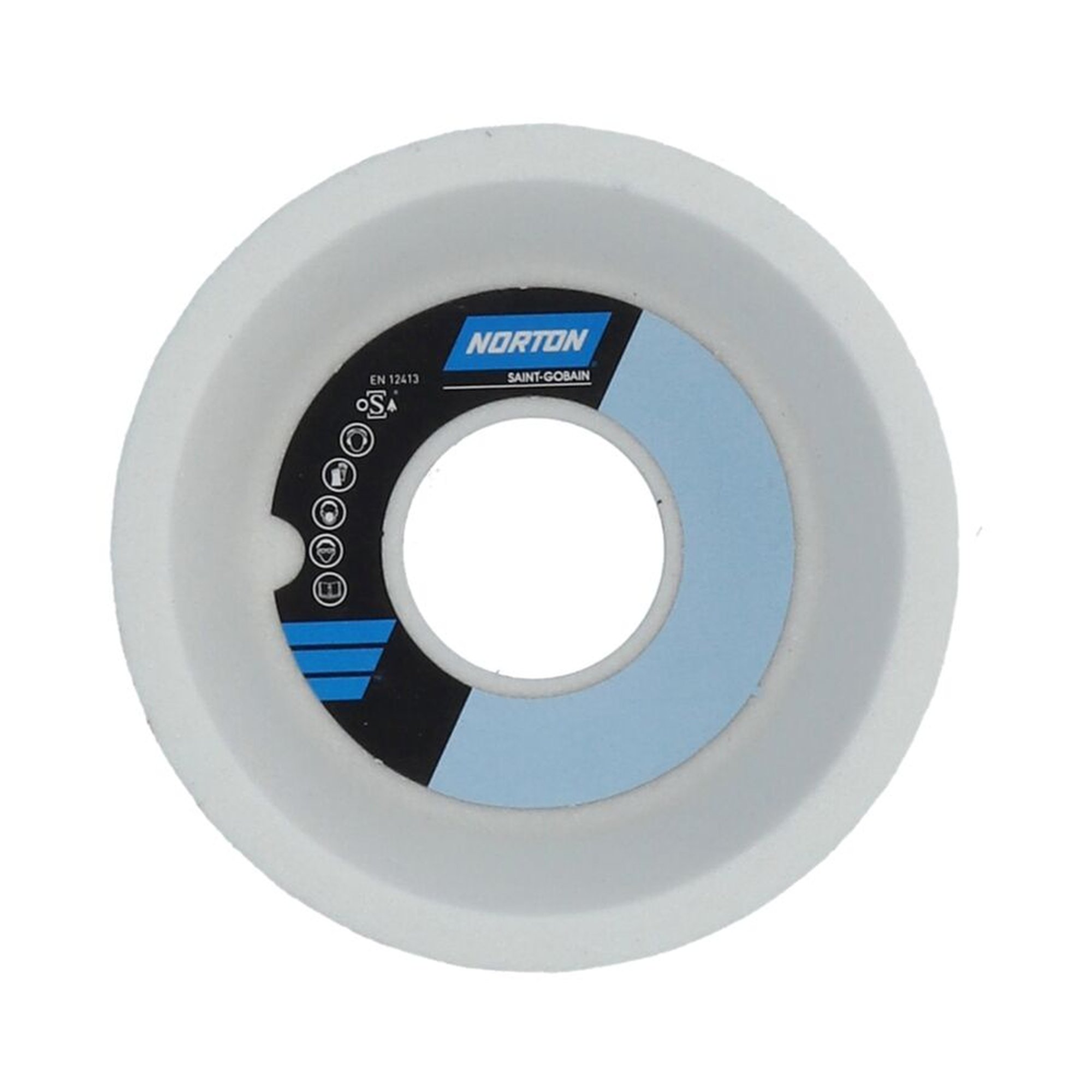 2 x Norton Kegeliger Schleiftopf 100x40x31.75mm K60 VITRIUM 3 zum Werkzeugschleifen