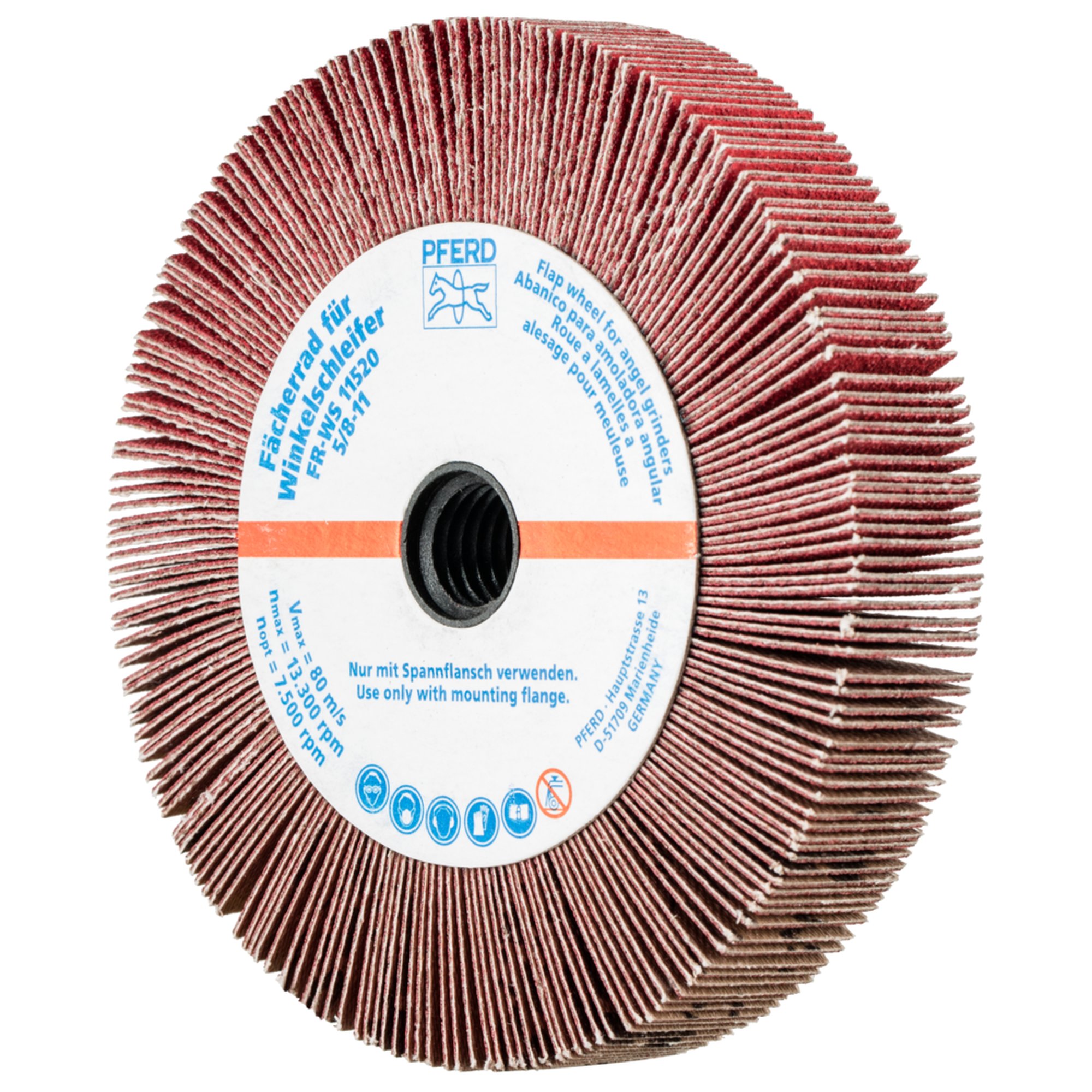 2 x PFERD Fächerrad für Winkelschleifer FR WS 11520 5/8-11 CO-COOL 120