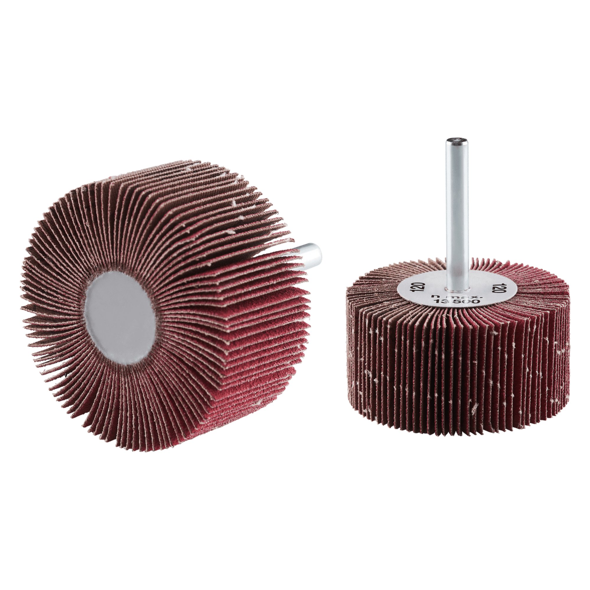 10 x RHODIUS Fächerschleifer Schleifmop FS K Ø 60 mm Körnung 120