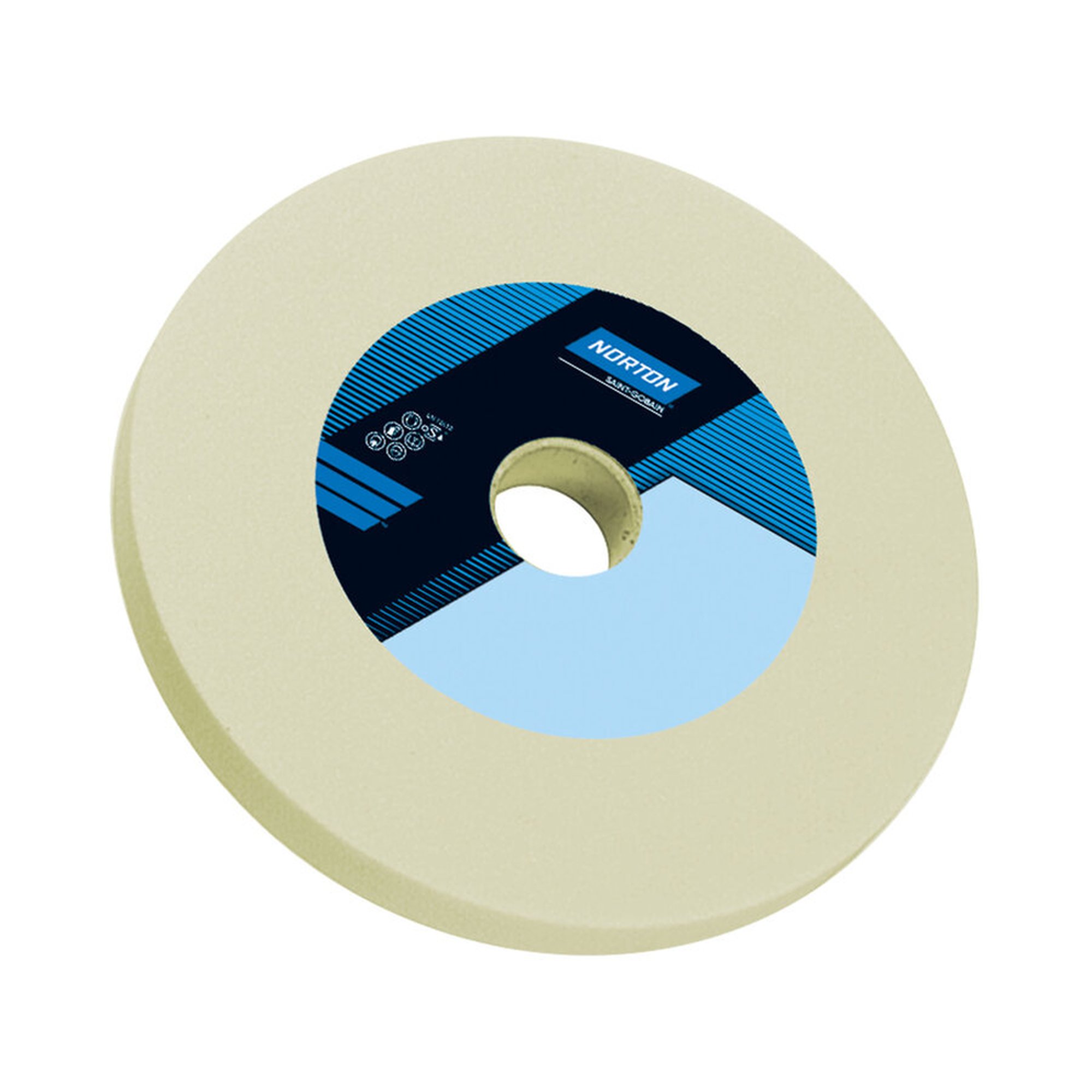5 x Norton QUANTUM Gerade Schleifscheibe 250x20x76.2mm K46 zum Werkzeugschleifen