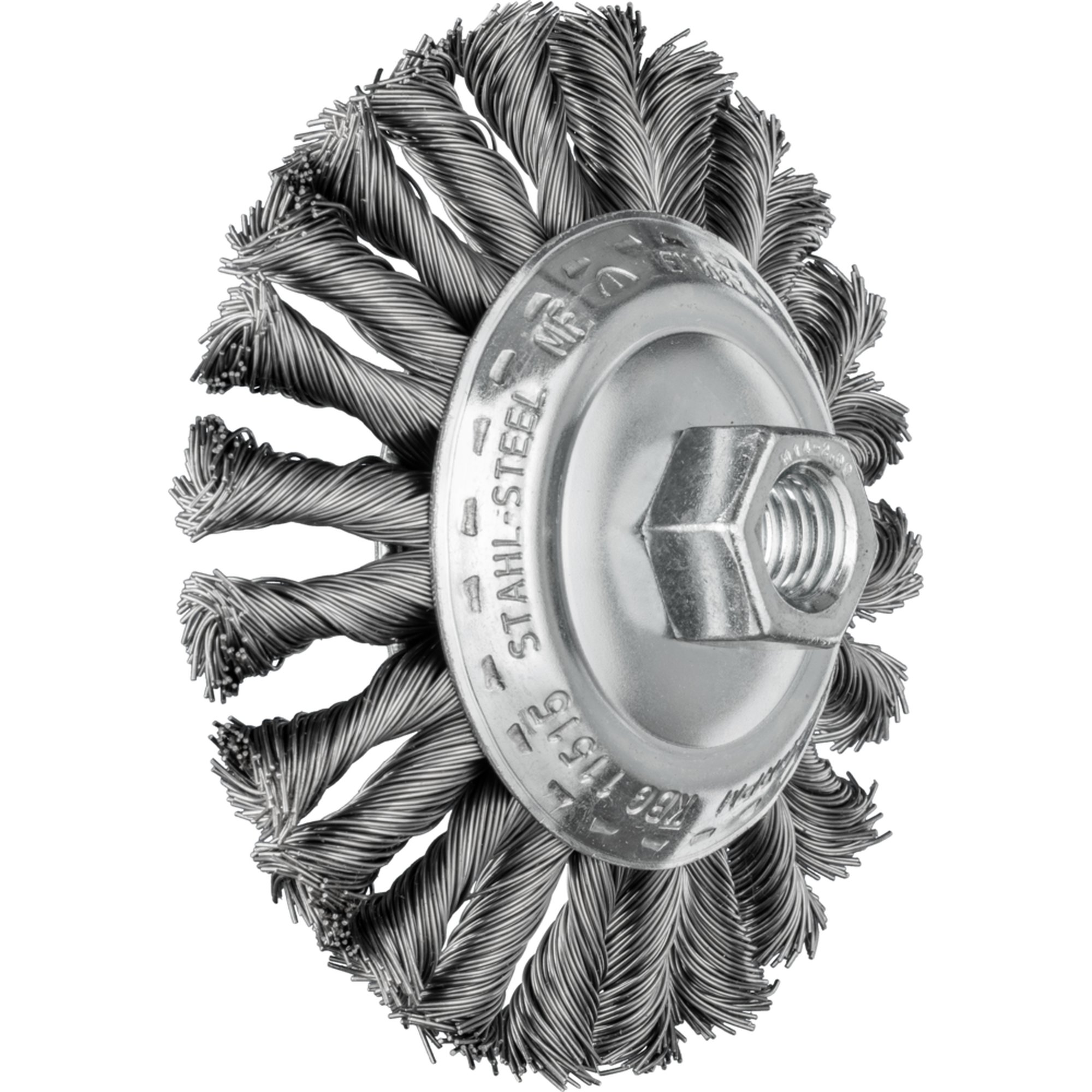 PFERD Kegelbürste mit Gewinde, gezopft POS KBG 11515/M14 CT ST 0,50