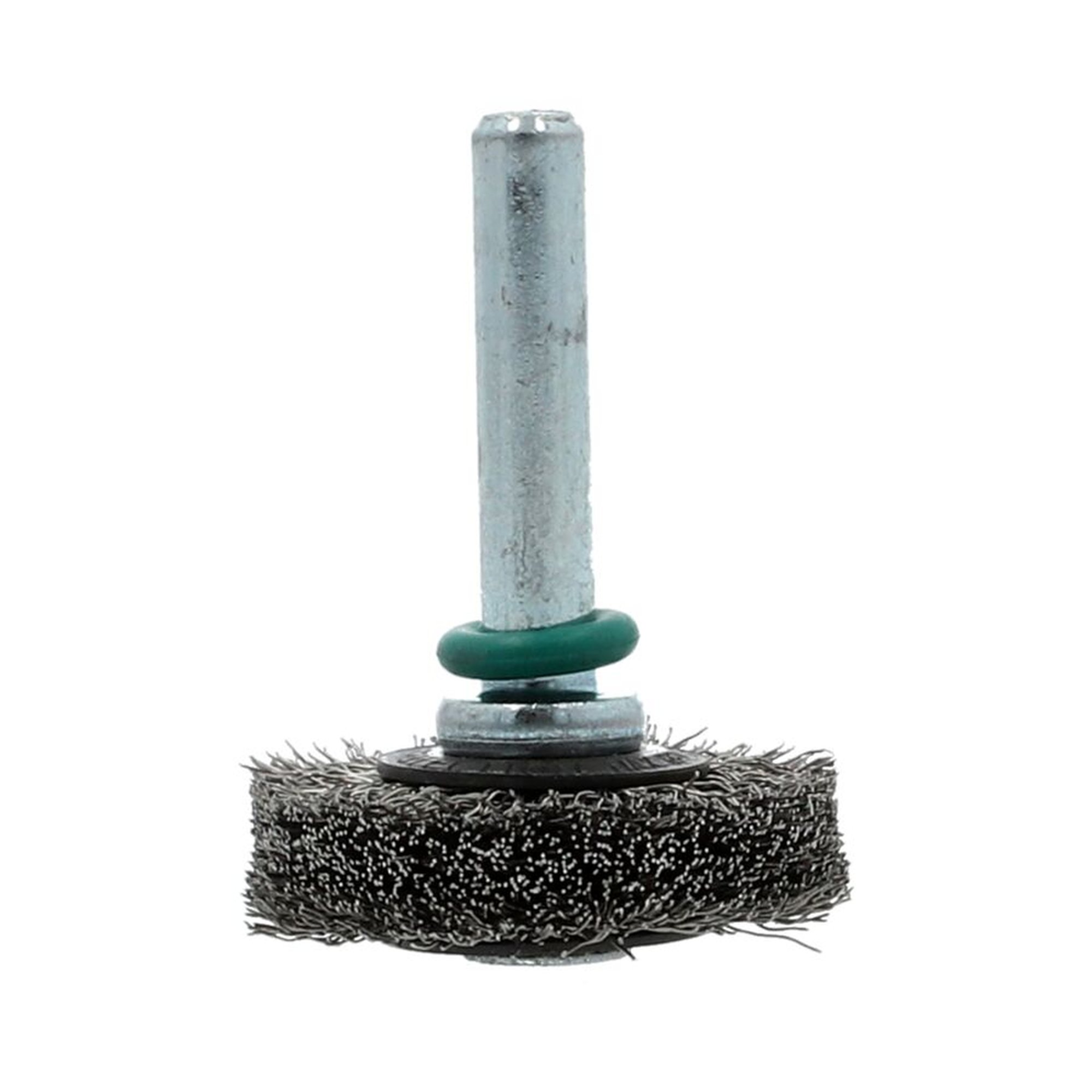 12 x Norton Drahtbürste Rundbürste auf Schaft, gewellt, Edelstahl WHB 30 9 6 0,20