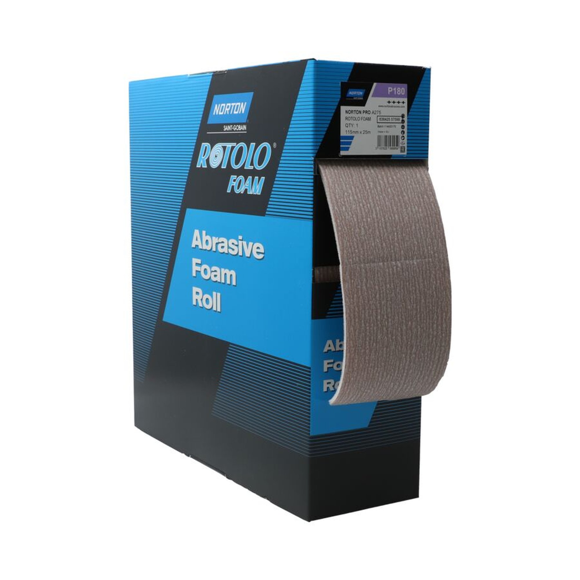 2 x Norton Schleifrolle Schleifpapier 115mm x 25m A275 180 Purpur, hochwertig und langlebig