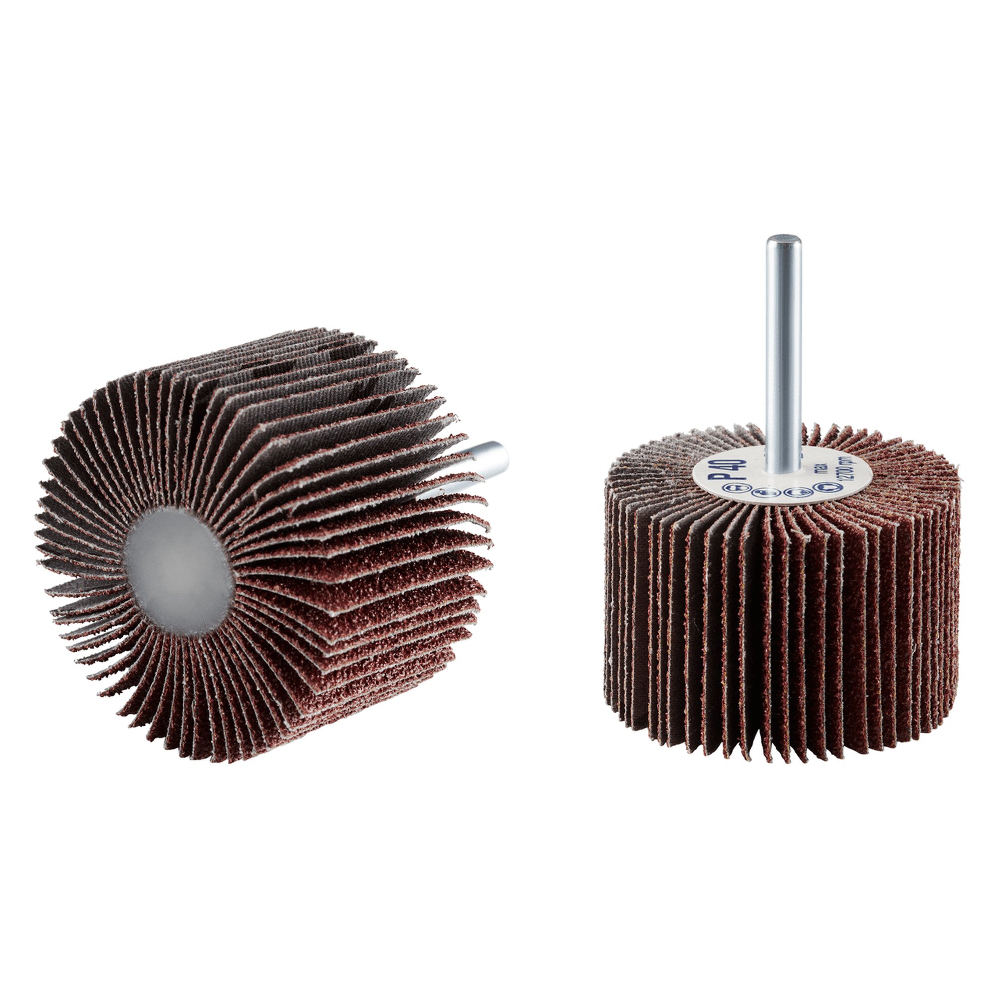 10 x RHODIUS Fächerschleifer Schleifmop FS Ø 60 mm Körnung 60
