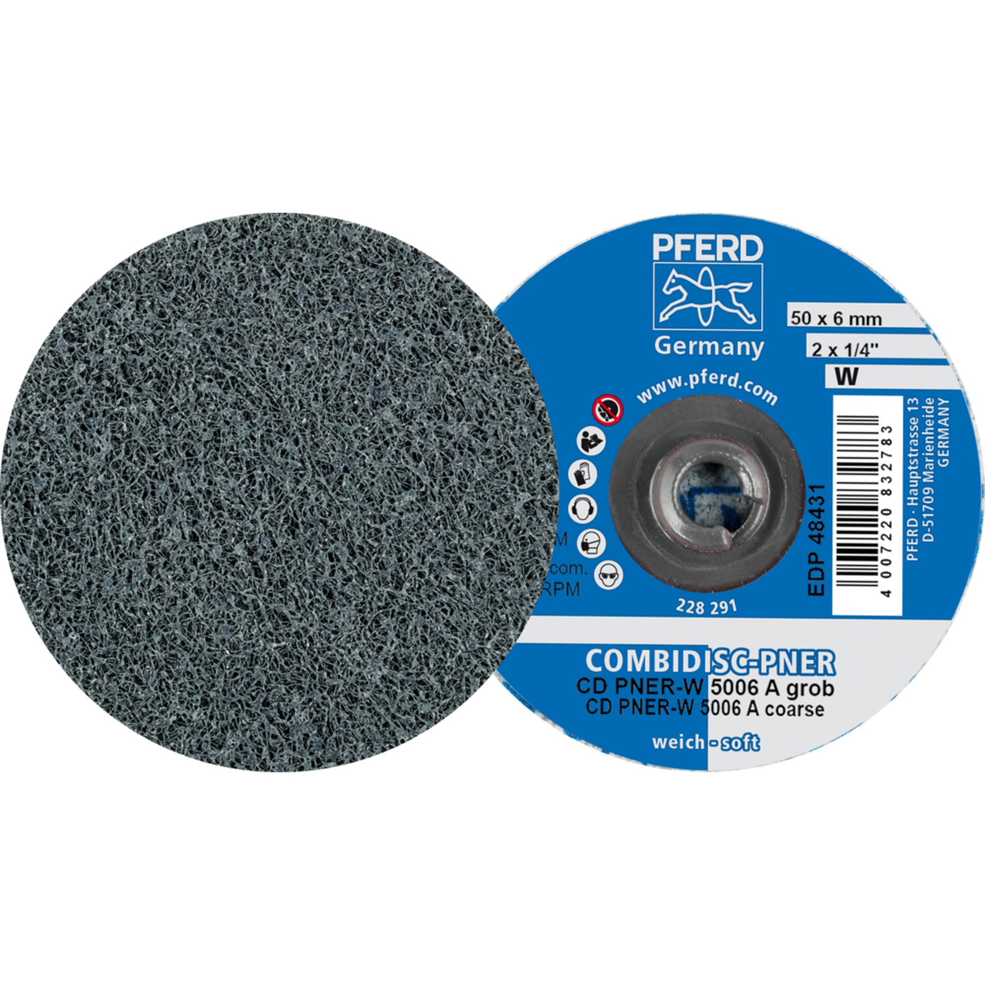 25 x PFERD COMBIDISC-Vliesronde CD PNER-W 5006 A G