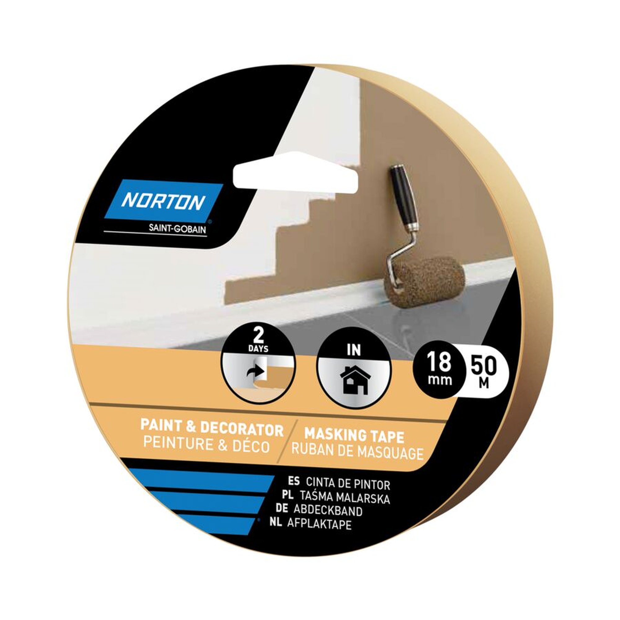 48 x Norton Klebebänder 18mm x 50000m - Paint | Hochwertig & Langlebig