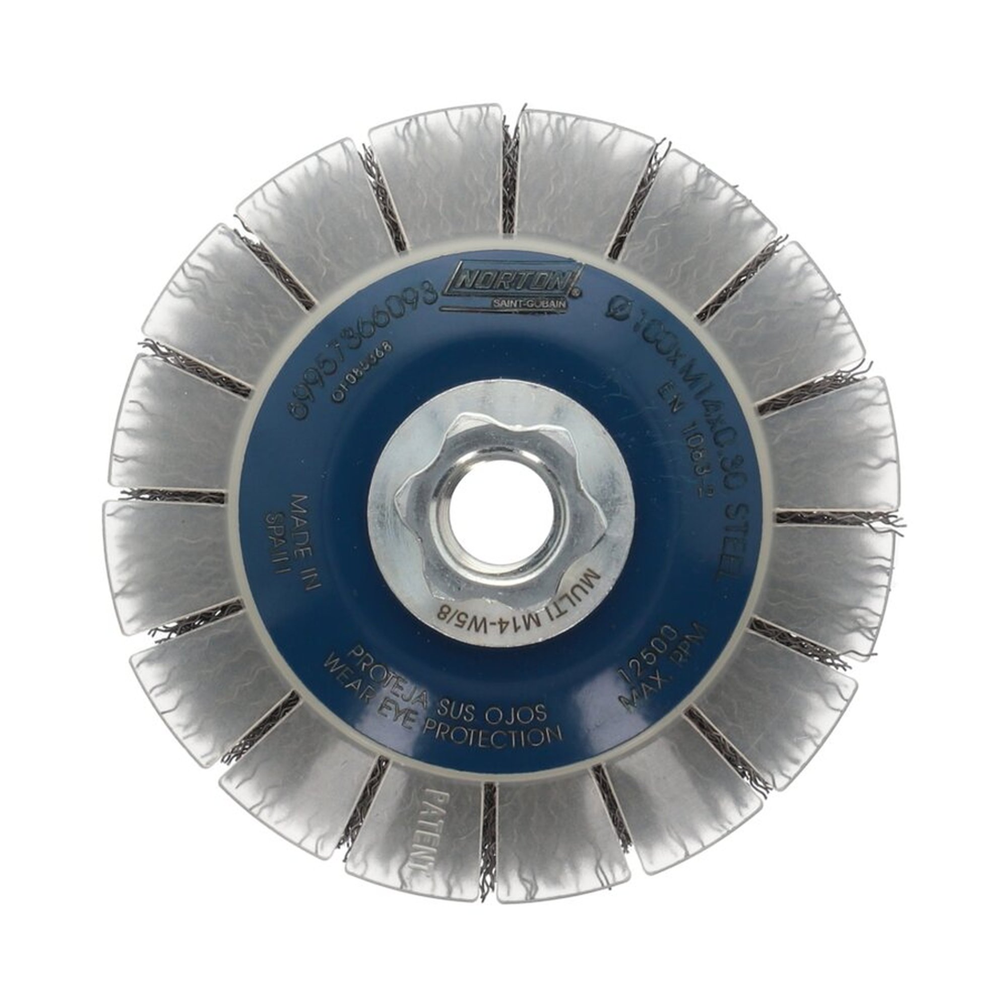 Norton Drahtbürsten für Winkelschleifer mit Schutz, Crimped Steel 100 mm